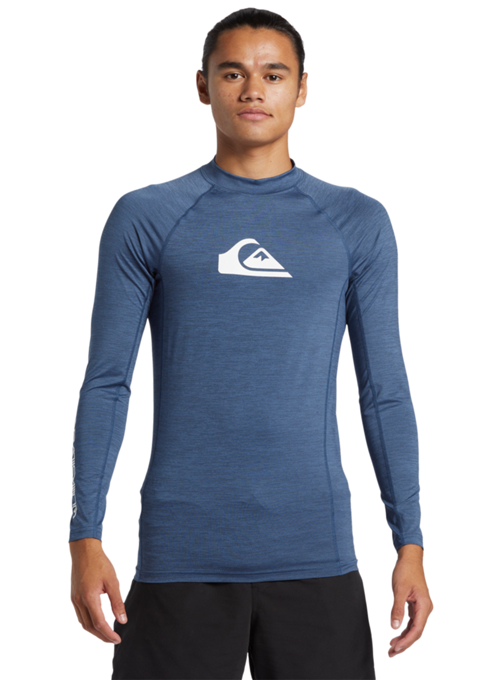 Quiksilver Men's UPF 50+ Long Sleeve Rash Guard Shirt for Surfing, Swimming & Sun Protection