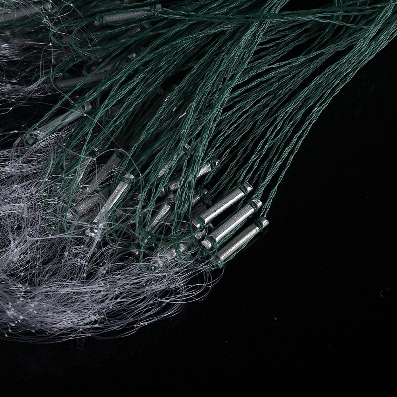 **Pwshymi Fishing Net - 3 Fingers Nylon Monofilament Gill Net for Saltwater & Freshwater Fishing - Float Fish Trap Net with Mesh for Minnows, Bait Fish, and Shoal Fishing - Perfect for Shore, Boat, and Ice Fishing**