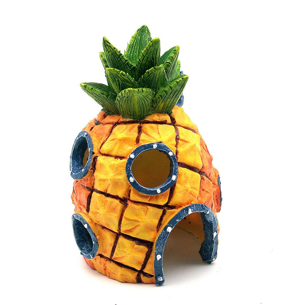 Penn-Plax SpongeBob SquarePants Officially Licensed Aquarium Decoration – SpongeBob’s Pineapple House – Large Fish Tank Ornament for Tropical & Freshwater Aquariums – Perfect for Home, Office & Kids' Rooms