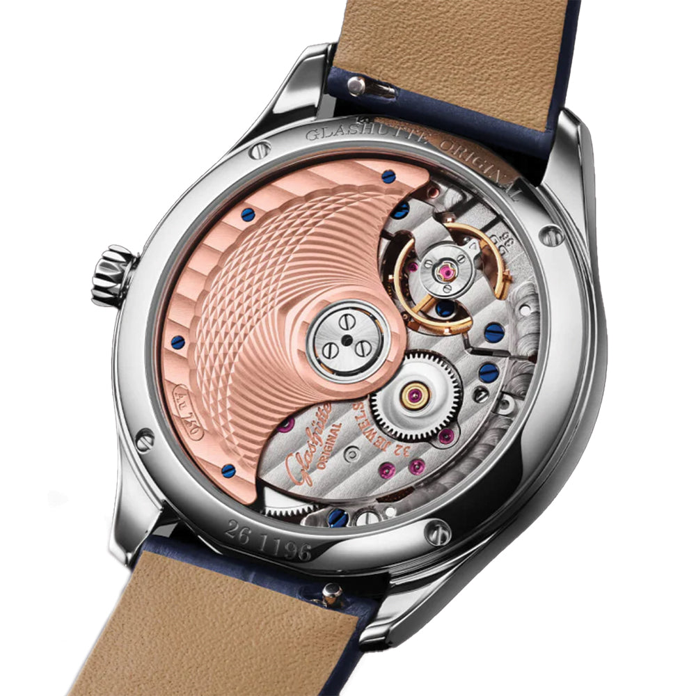 Serenade Luna Diamond Automatic Watch 32.5mm Mother of Pearl Dial with Genuine Leather Strap - Elegant Women's Dress Watch for Office, Party & Special Occasions