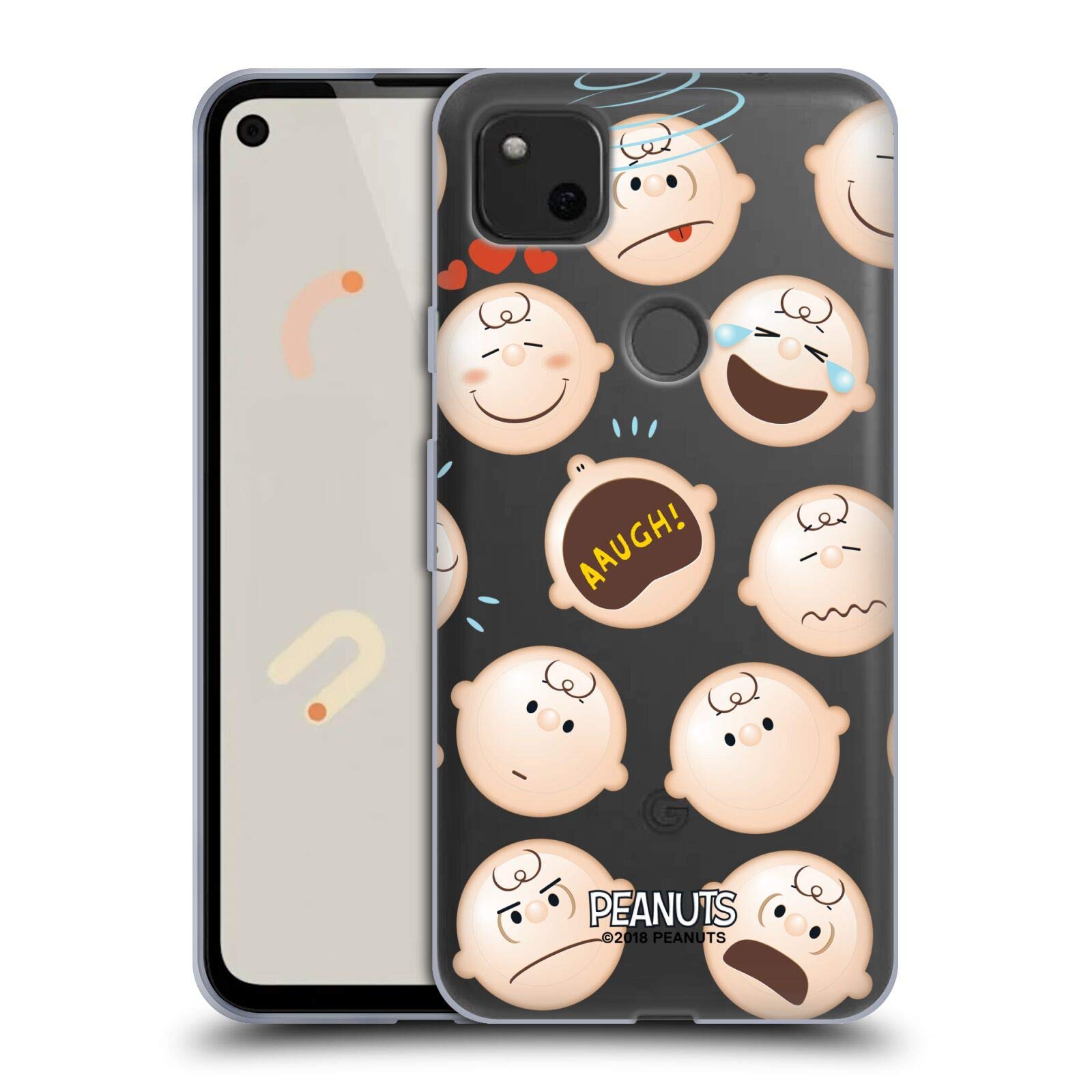 Peanuts Charlie Brown Soft Gel Case for Google Pixel 4a - Officially Licensed