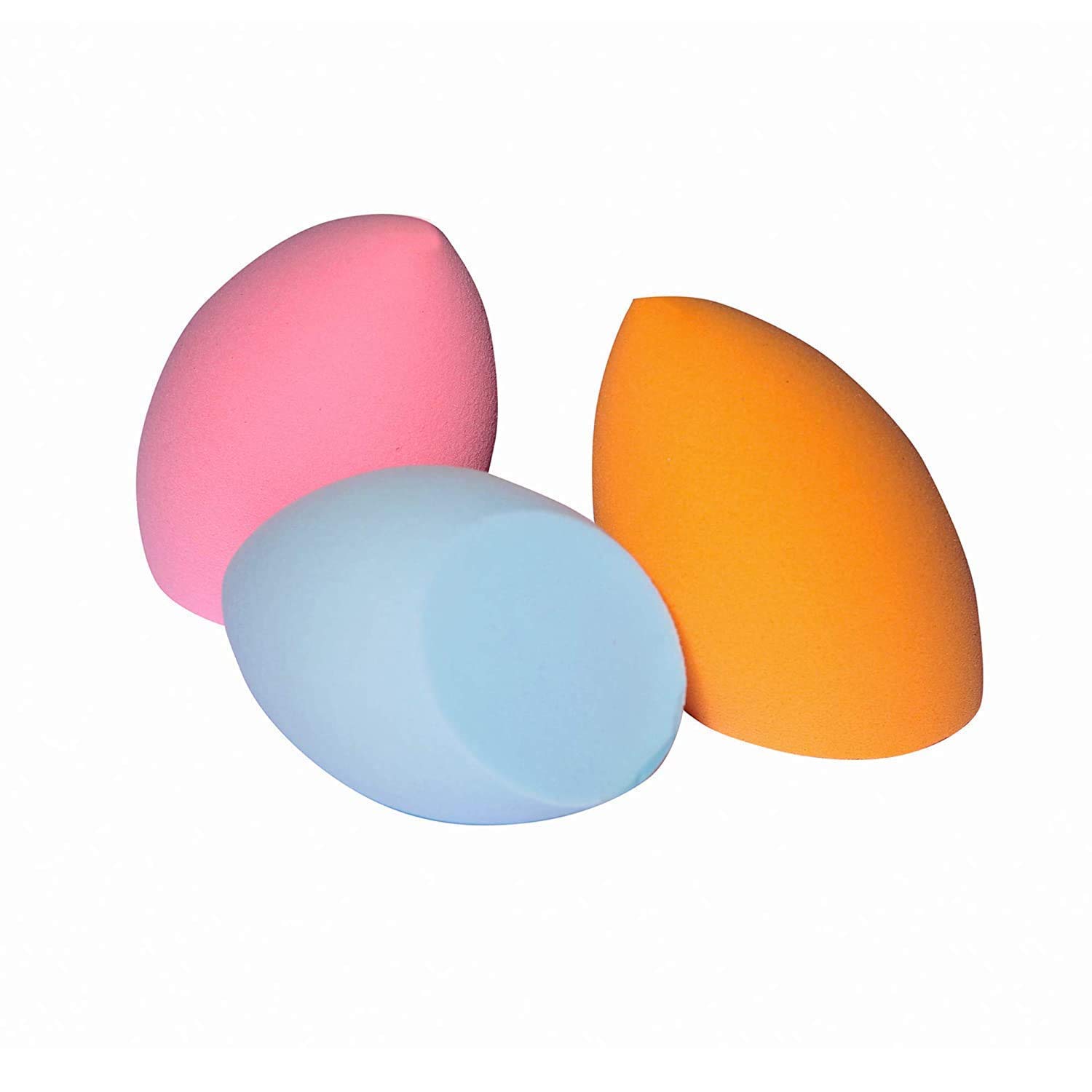 NEEL HOUSE Makeup Sponges - 3 Pack Beauty Blender for Foundation & Concealer, Soft Latex-Free Makeup Sponge Puff (Colors May Vary) - Perfect for Liquid, Cream & Powder Makeup Application
