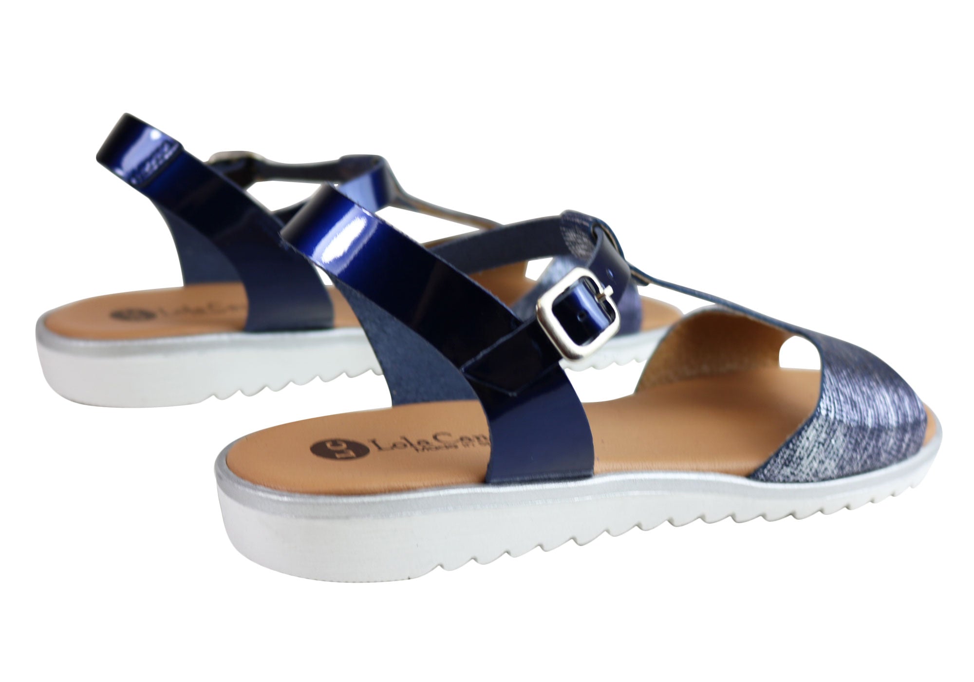 Lola Canales Ola Women's Comfortable Flat Leather Sandals - Handmade in Spain - Perfect for Summer, Beach & Casual Outings