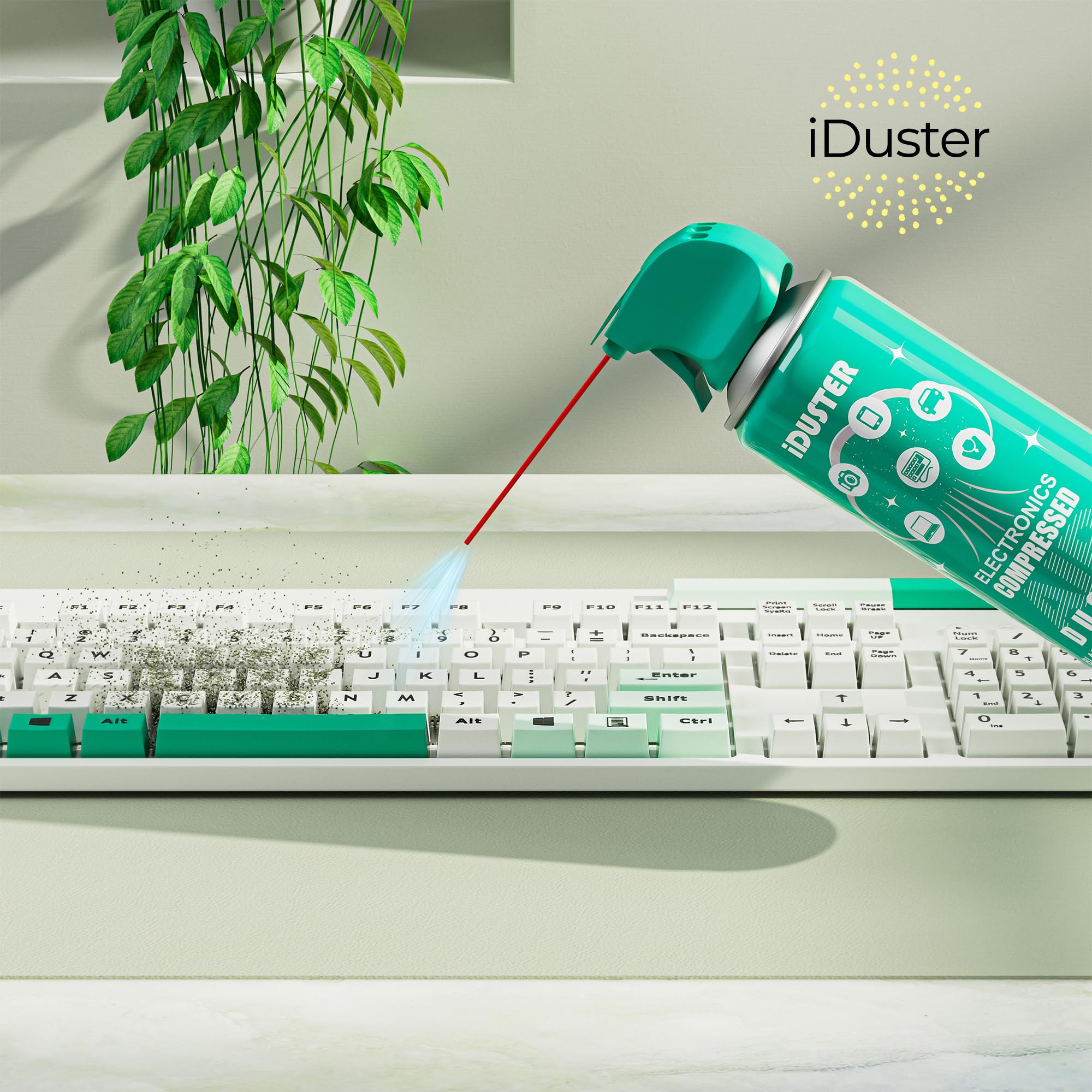 10oz Keyboard Cleaner Air Spray for Computers & Electronics - 3PCS Air Duster Can for PC, Laptop, Keyboard Cleaning - Perfect for Office, Home & Gaming Setup Maintenance