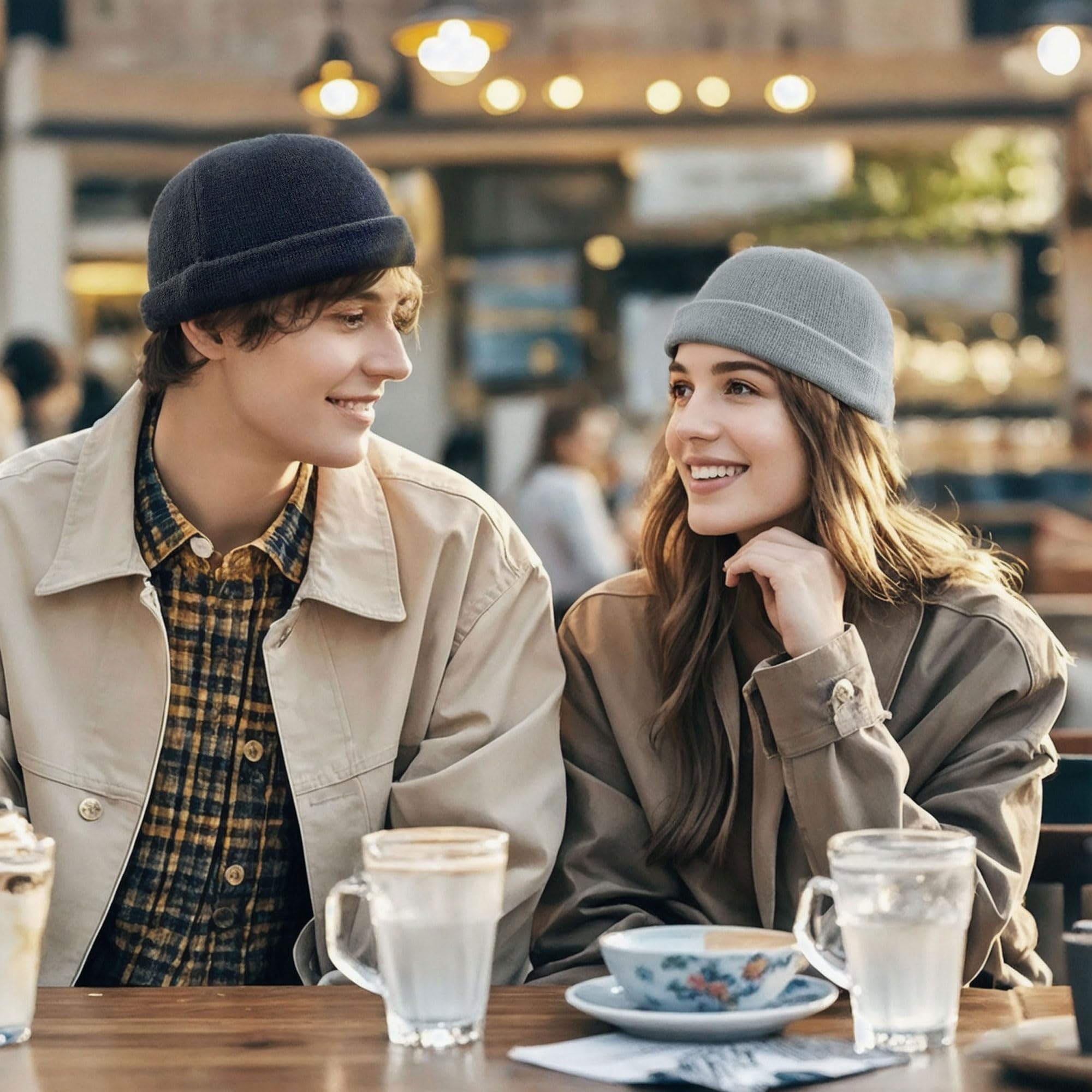 Croogo Winter Beanie Hat - Soft Knit Brimless Rolled Cuff Hat for Men & Women - Perfect for Skiing, Snowboarding, and Cold Weather Outdoor Activities