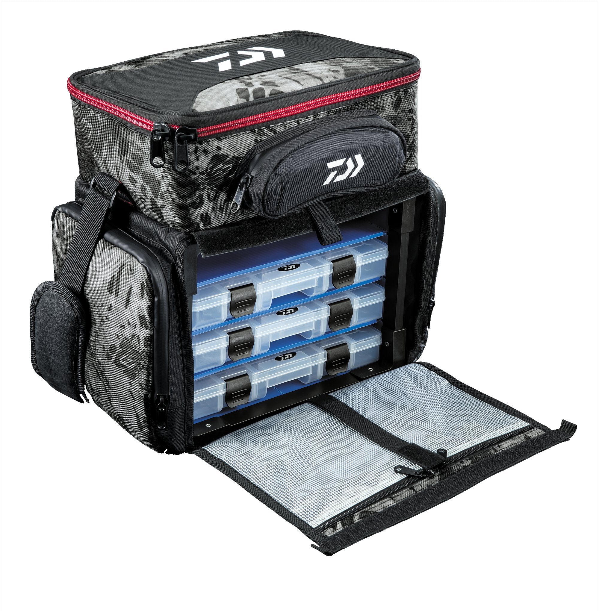 Daiwa Prymal Front Load Tackle Box - Premium Fishing Gear Storage for Bass, Trout & Saltwater - Perfect for Boat, Kayak & Shore Fishing Trips