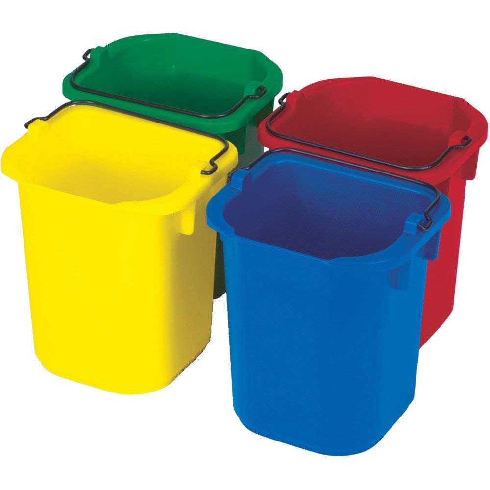 Rubbermaid 5-Quart Heavy-Duty Yellow Utility Bucket with Spout & Handle - Perfect for House Cleaning, Storage, Livestock Feeding, Car Washing & Outdoor Activities