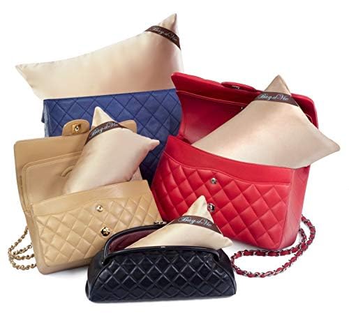 Luxury Purse Pillow Shaper Insert for Handbags - 4 Pack Champagne Color - Keep Your Designer Bags in Perfect Shape for Parties, Travel & Daily Use