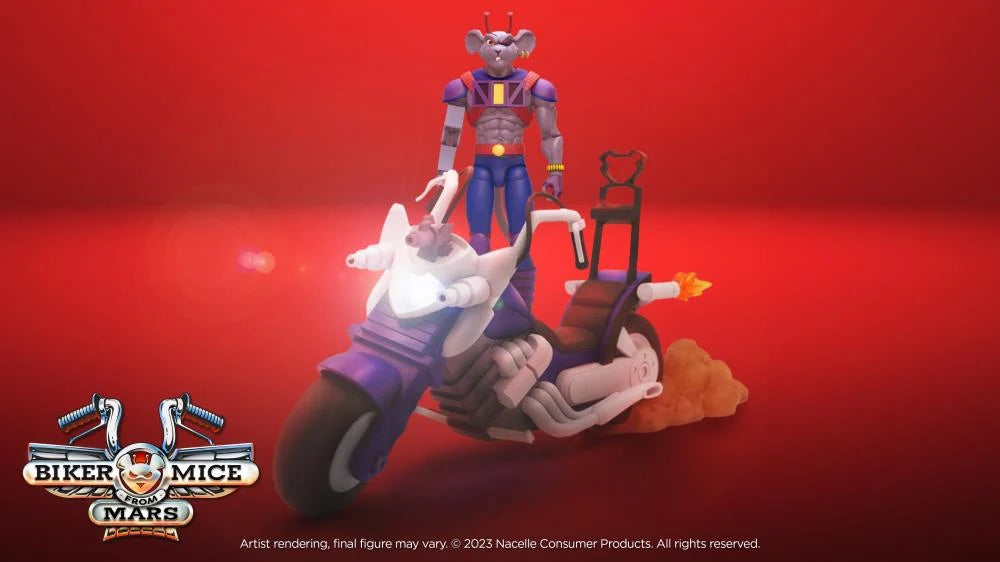Modo's Mondo Chopper Biker Mice From Mars Action Figure - Collectible Toy for Fans & Display - Perfect for Home Decor, Office Display, and Gift Giving