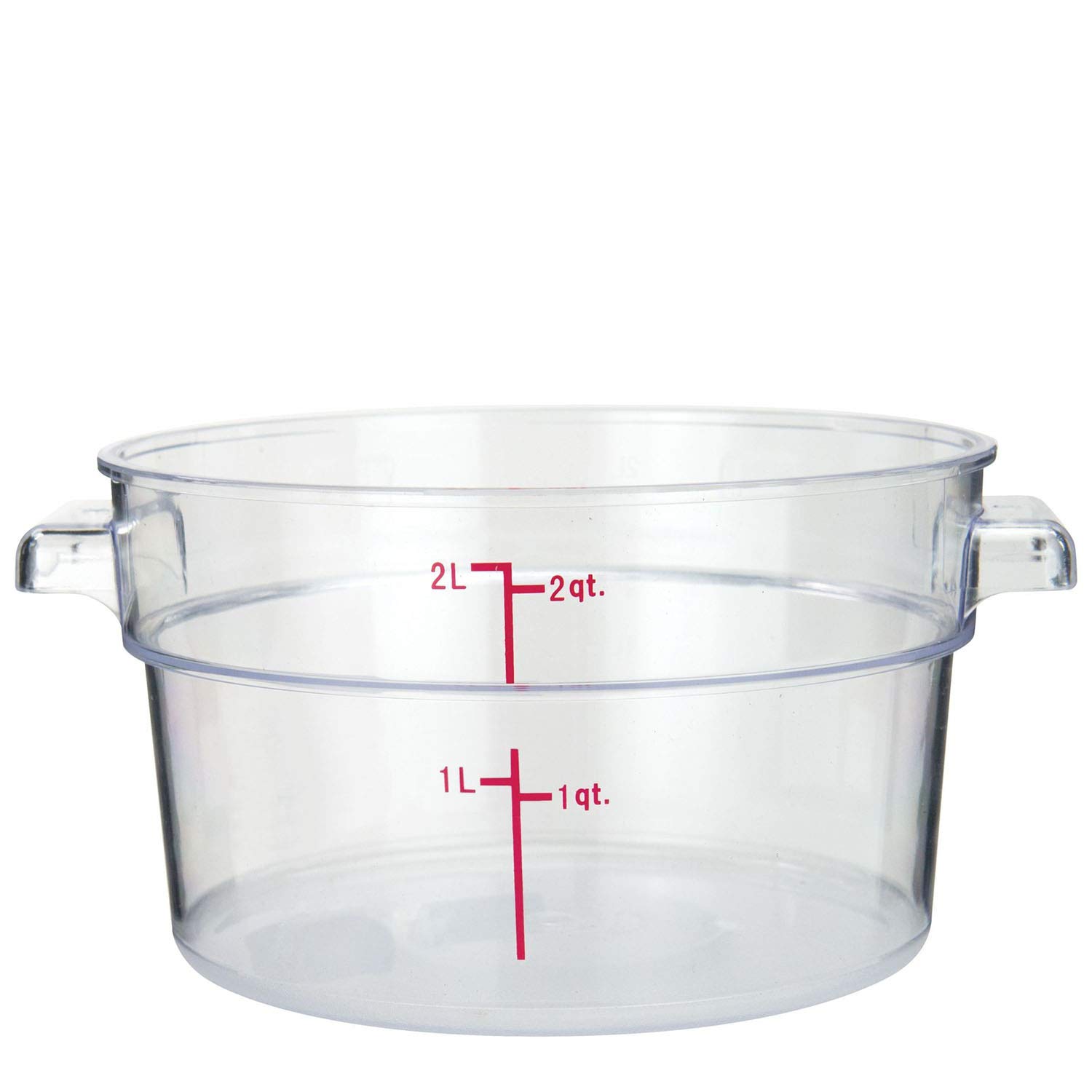 Tiger Chef 2 Quart Clear Polycarbonate Food Storage Containers with Lids - Commercial Grade, BPA Free, Airtight Kitchen Organizers for Meal Prep, Leftovers & Pantry Storage