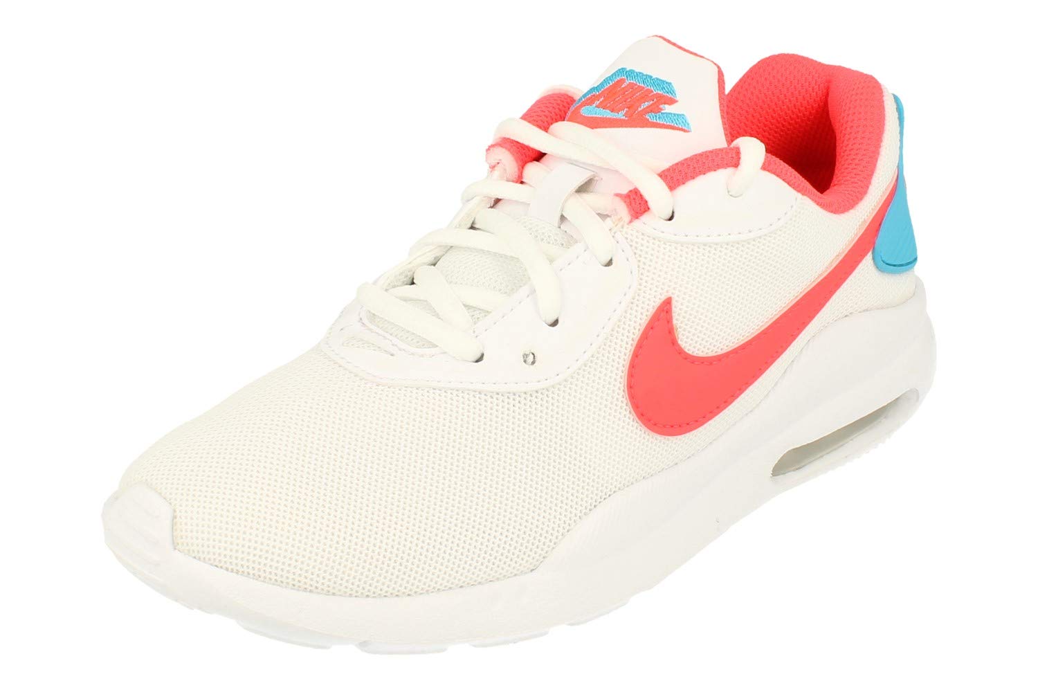 Nike Women's Air Max Oketo ES1 Running Shoes - Lightweight Athletic Sneakers for Women (Size US 5.5/UK 3/EU 36) - White Flash Crimson Blue Fury - Perfect for Jogging, Gym Workouts & Casual Wear