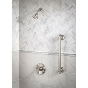 Moen YG2224ORB 24-Inch Stainless Steel Bathroom Grab Bar - Oil-Rubbed Bronze Finish | ADA Compliant Safety Handle for Shower, Bathtub & Toilet Area | Non-Slip Support for Elderly & Disabled