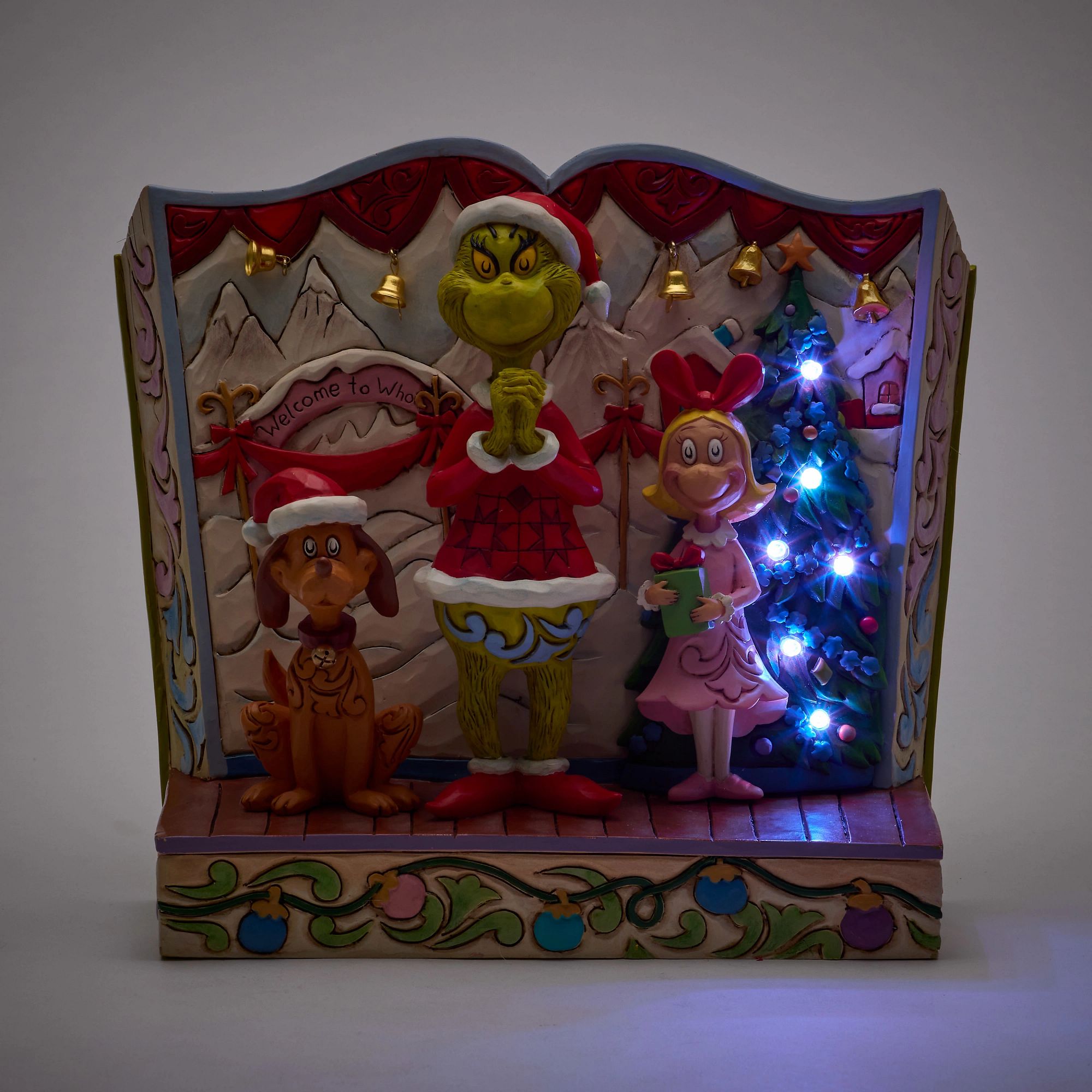 Grinch with Max and Cindy FE - Christmas Decorations for Home, Party, and Holiday Festivities