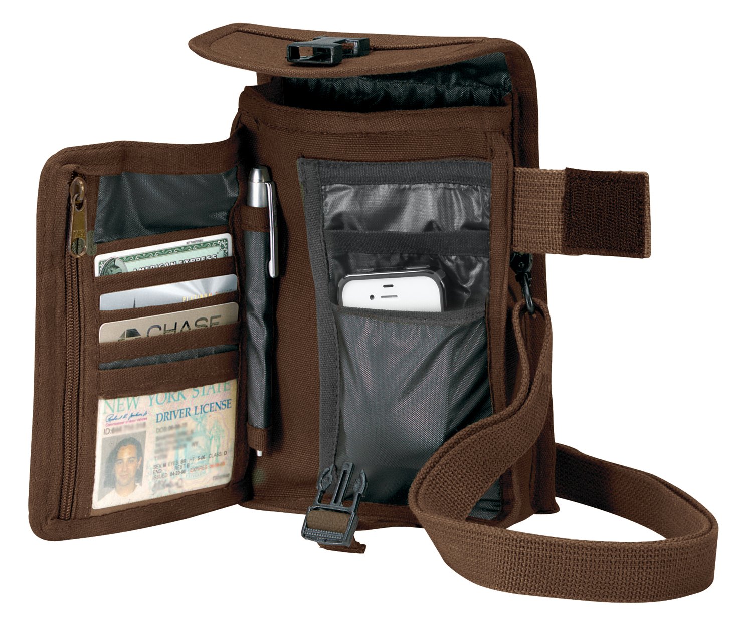 Rothco Canvas Travel Portfolio Crossbody Shoulder Bag - Durable Messenger Bag for Men & Women - Perfect for Business, Work, School & Travel Accessories