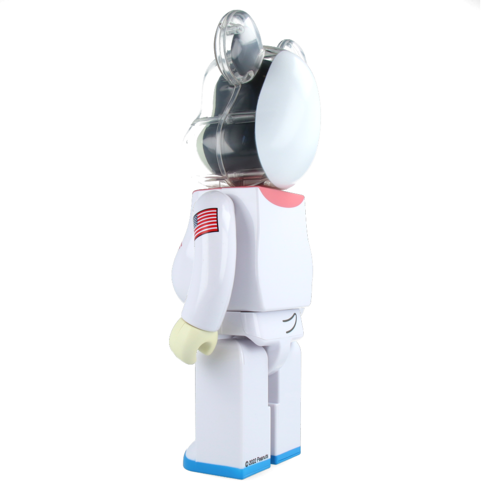 400% Bearbrick Astronaut Snoopy Vinyl Collectible Figure - Limited Edition Art Toy for Display & Home Decor, Perfect for Collectors and Snoopy Fans