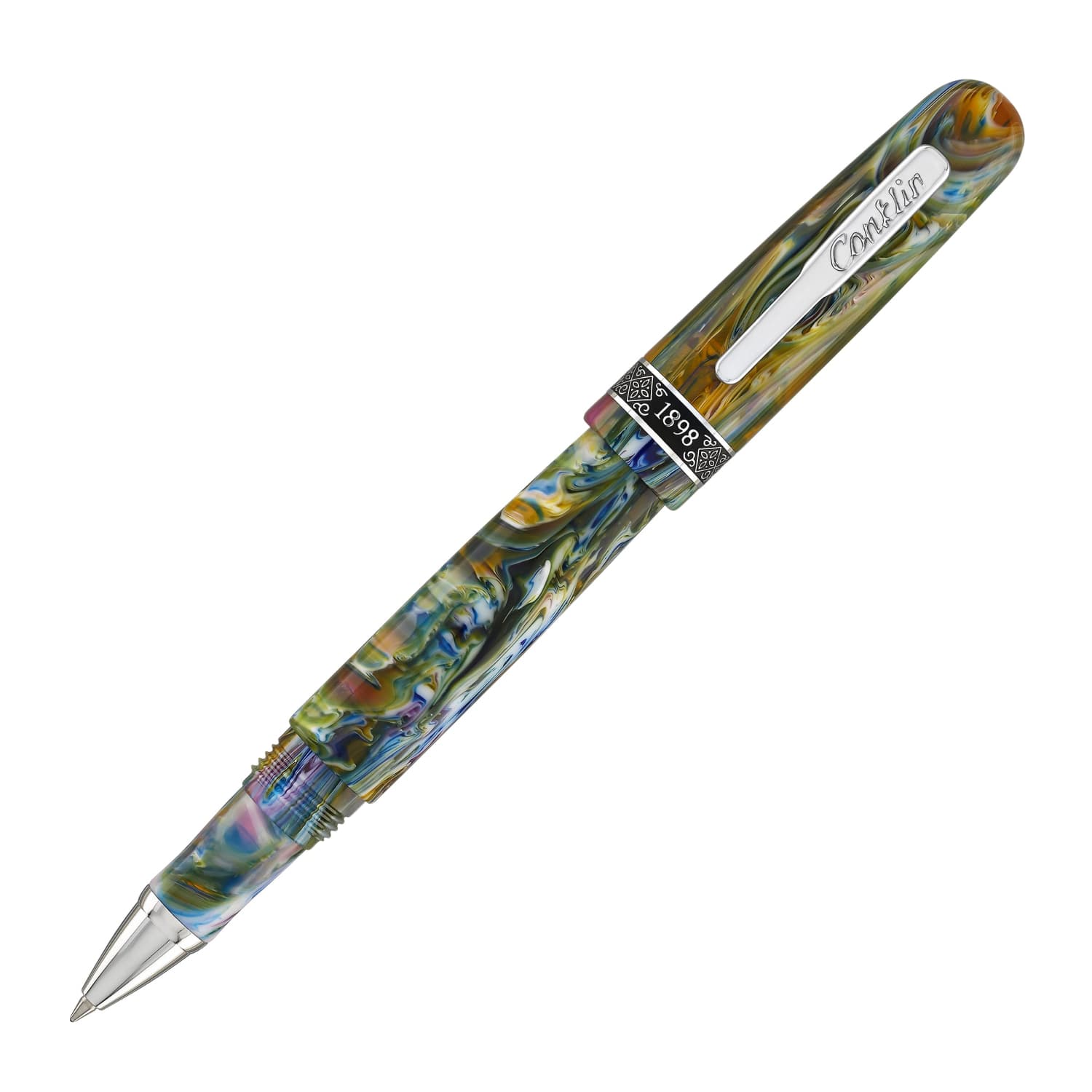 Conklin 1898 Vintage Rollerball Pen - Misto Green Fountain Pen with Classic Design | Perfect for Writing, Collecting & Gift Giving