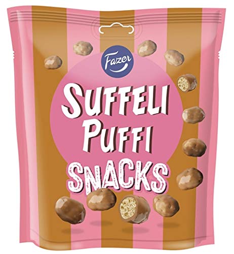 Fazer Suffeli Puffi Chocolate Snacks - 30 Pack (180g Total) | Delicious Finnish Candy for Parties, Gifts & Office Treats