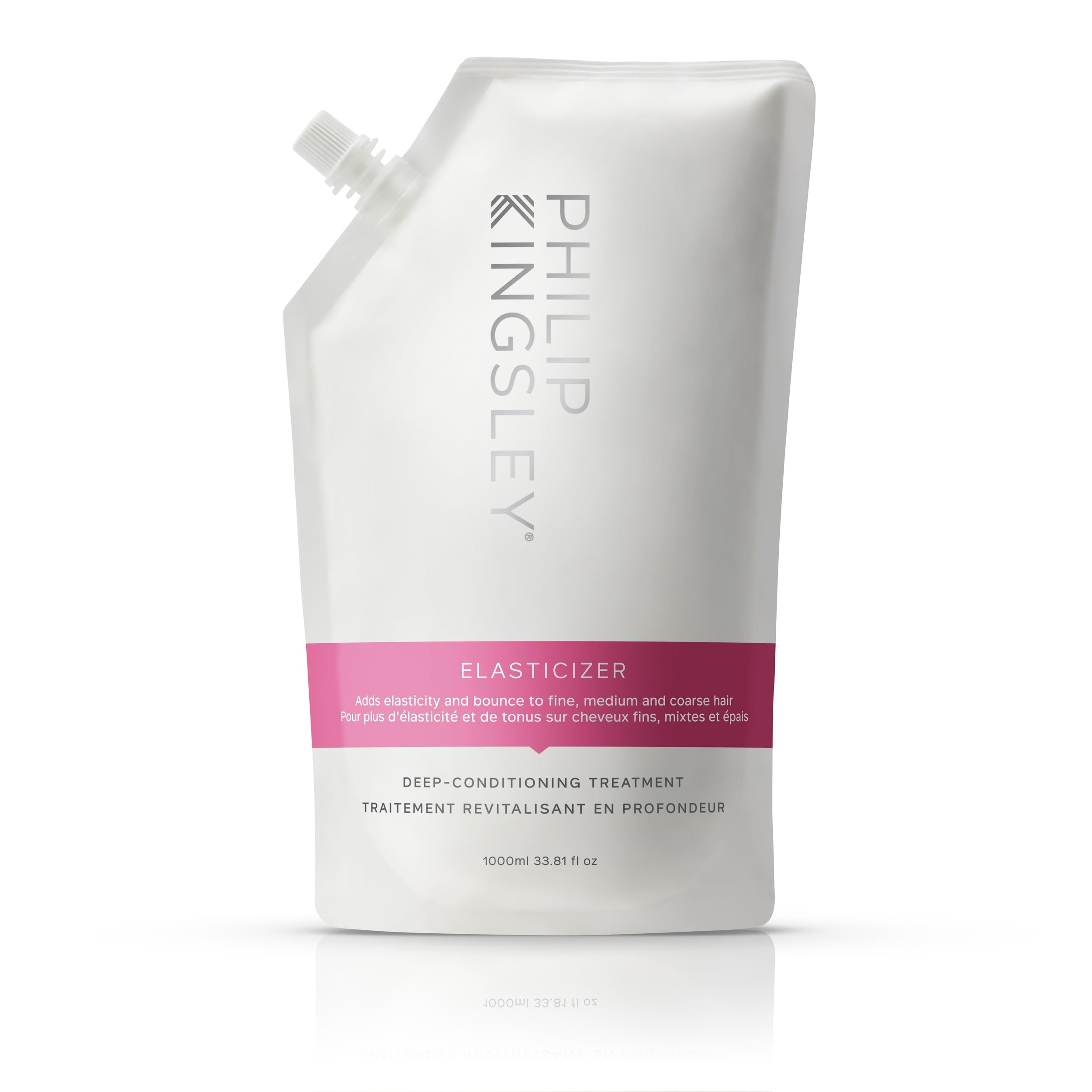 PHILIP KINGSLEY Elasticizer Deep Conditioning Hair Treatment Mask - 33.8oz Refill Pouch for Dry, Damaged Hair - Hydrates, Repairs & Adds Shine | Pre-Shampoo Treatment for All Hair Types | Perfect for Salon-Quality Hair Care at Home