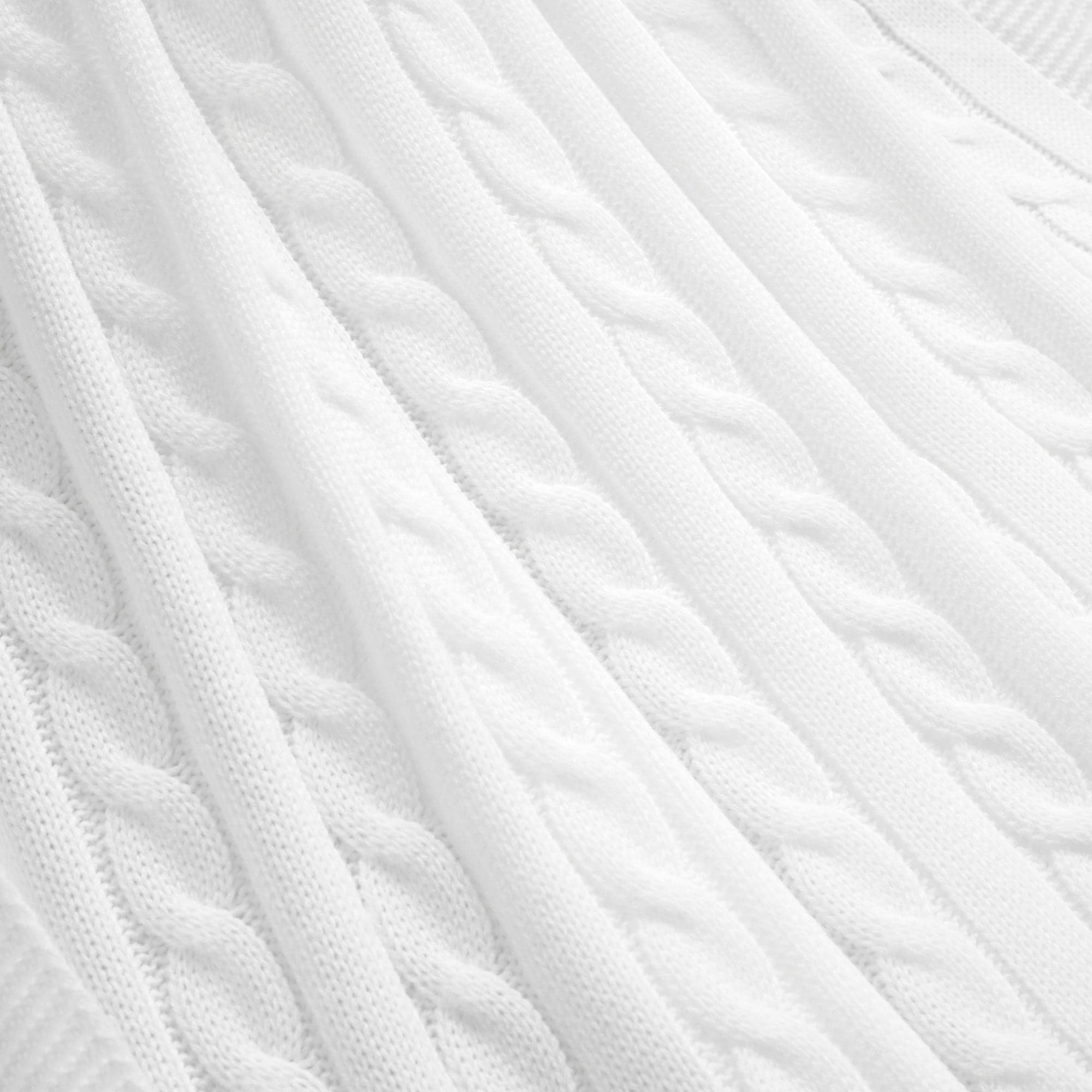 Soft Knitted Cable Throw Blanket - Cozy & Warm for Bed, Couch, and Home Decor - Perfect for Winter, Gifts, and Relaxation