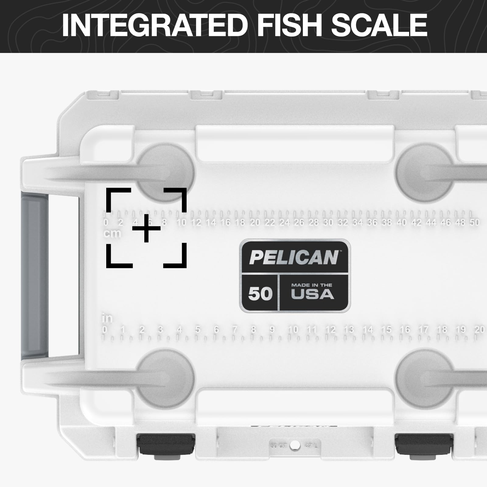 Pelican 50 Quart Elite Cooler - Heavy Duty Rotomolded Ice Chest for Camping, Fishing & Outdoor Adventures | Extreme Cold Retention & Bear Proof Design