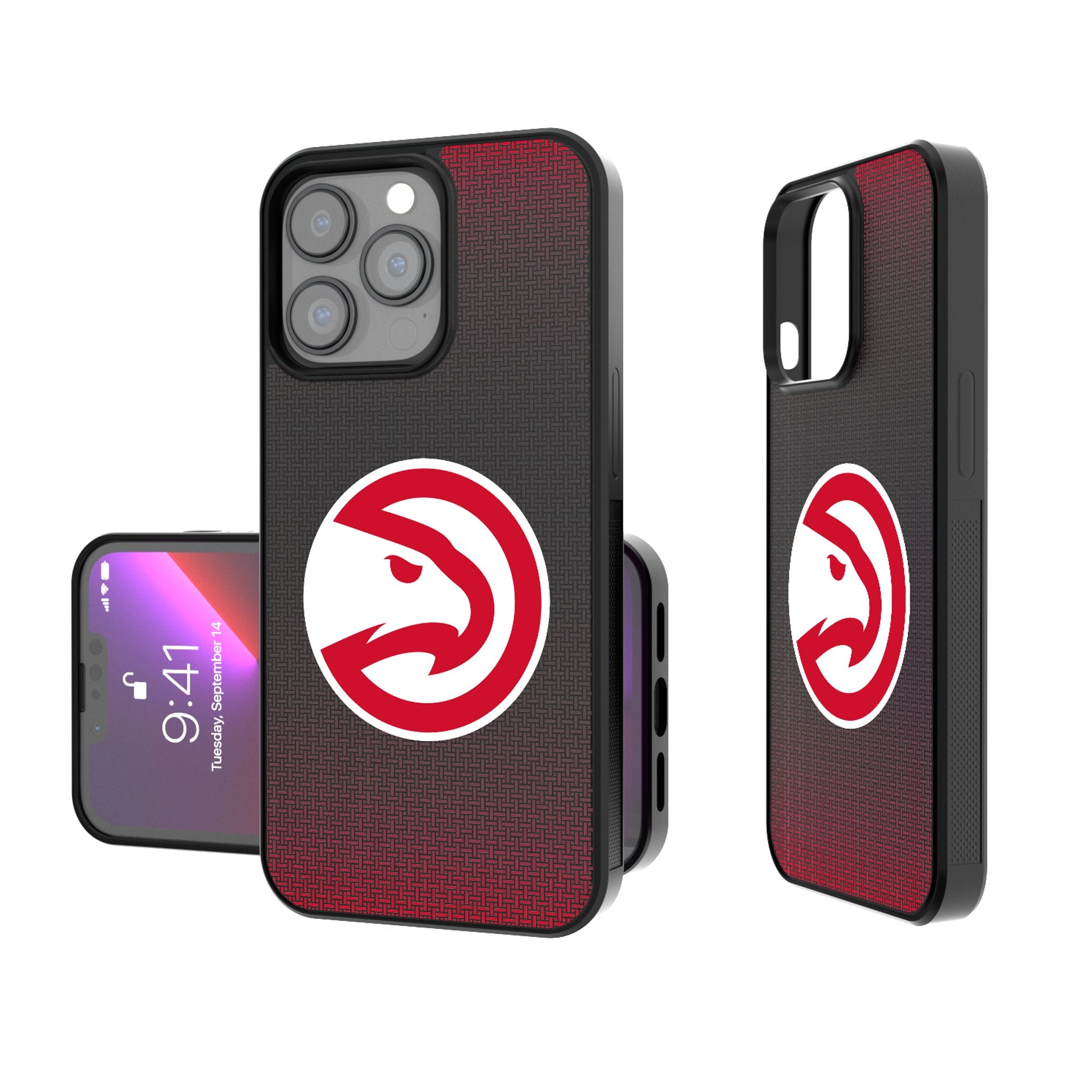 Atlanta Hawks NBA Team Linen Bump Shockproof Phone Case for iPhone & Samsung - Perfect for Basketball Fans & Game Day Protection