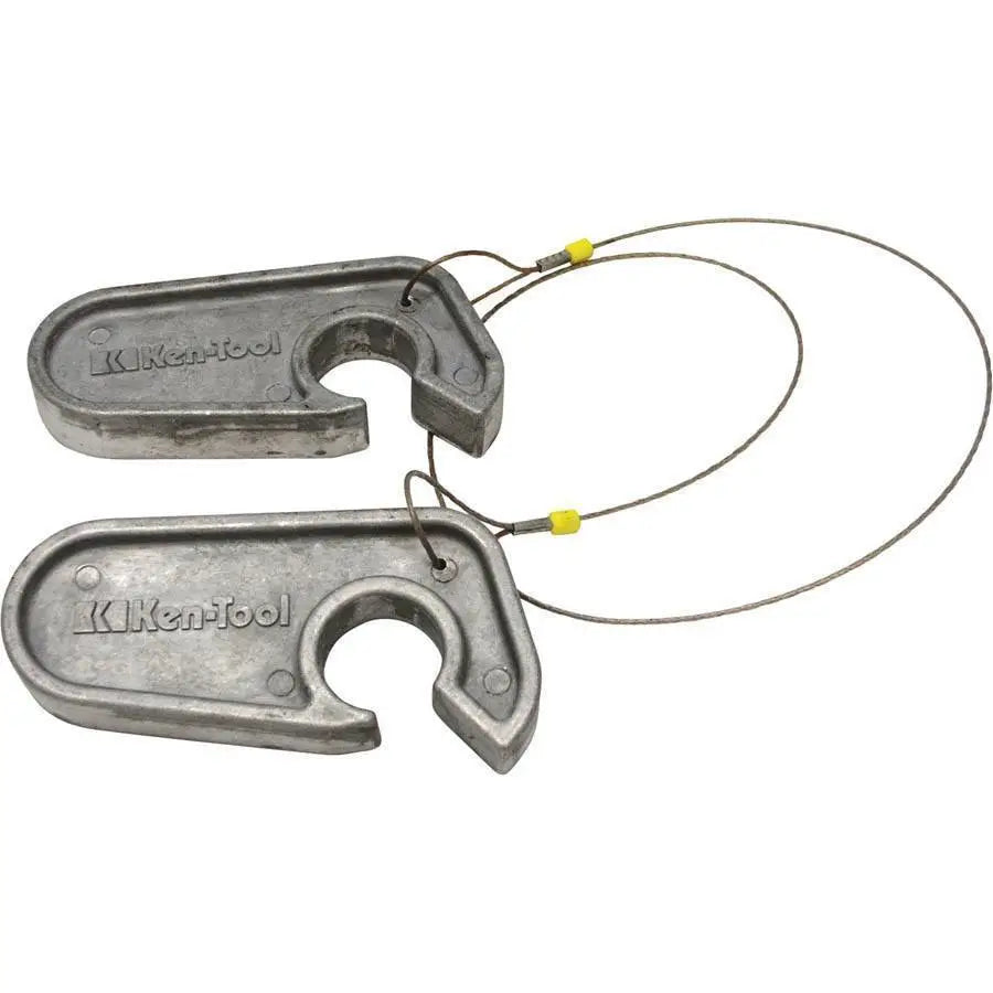Ken Tool 31713 Aluminum Bead Holders with Cable - Professional Tire Bead Breaker Set for Motorcycle, ATV & Small Tires - Perfect for Tire Repair Shops & DIY Enthusiasts