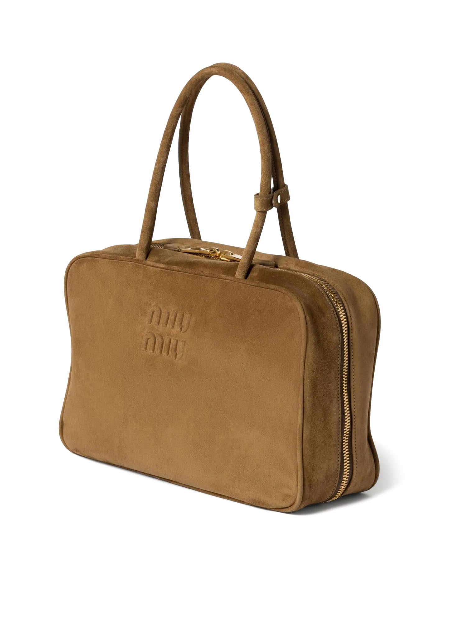 Miu Miu Beau Suede Handbag in Olive Green - Genuine Leather Crossbody Bag for Women, Perfect for Casual Outings, Date Nights & Travel Accessories