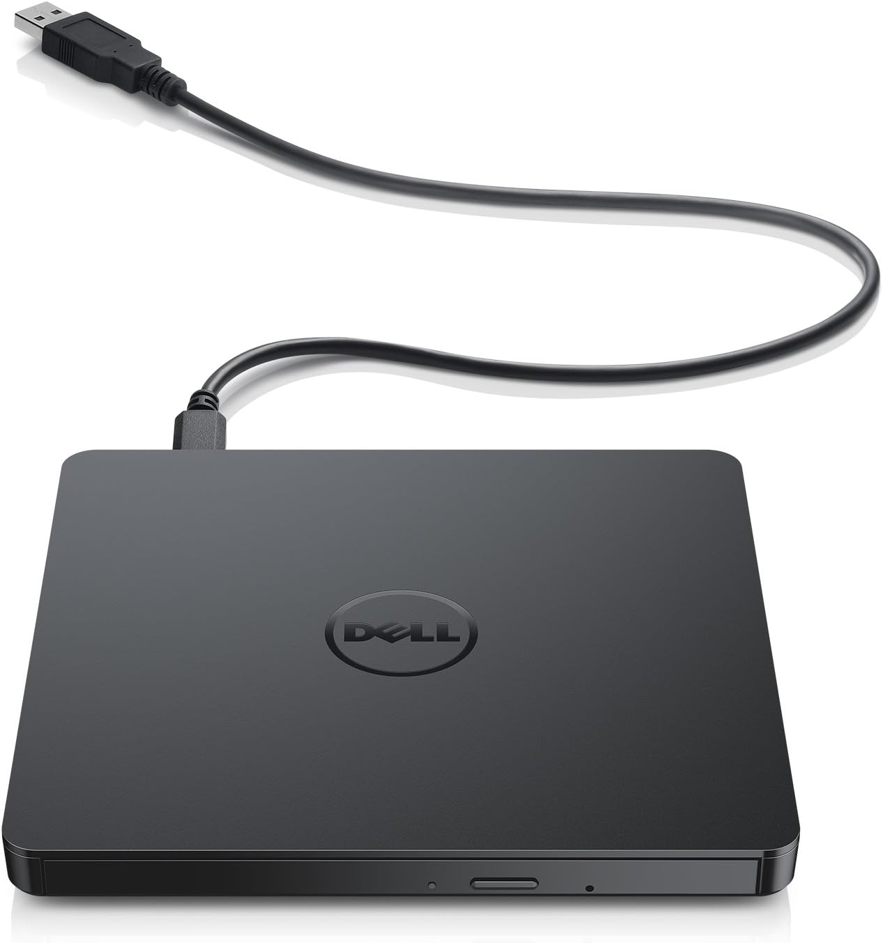 Dell DW316 Slim External DVD+/-RW Drive with USB 2.0 - Portable CD/DVD Burner for Laptop & Desktop - Perfect for Data Backup, Movie Playback & Software Installation