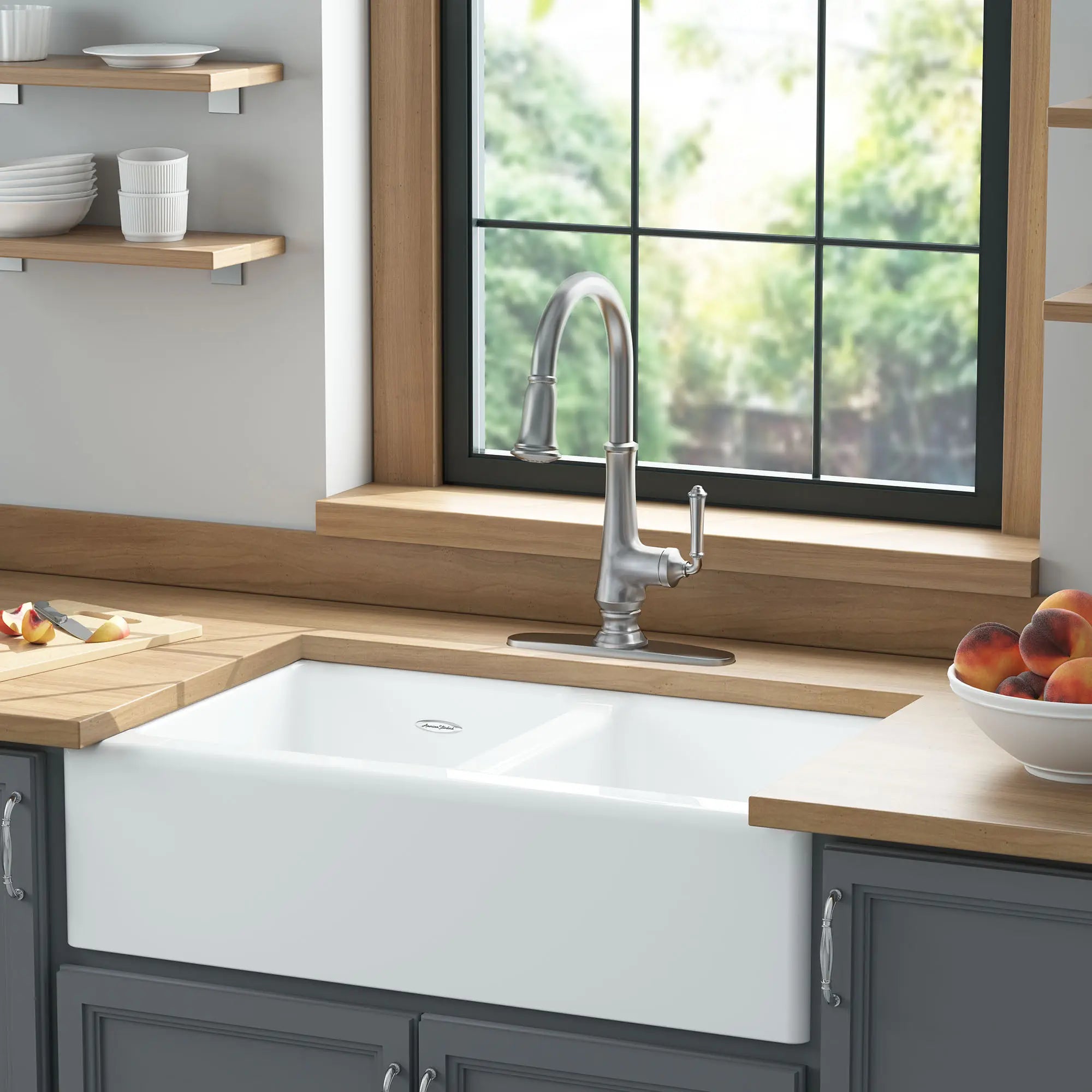 Delancey 33 x 22 Inch Farmhouse Apron Front Kitchen Sink - Undermount Single Bowl Cast Iron Sink for Rustic & Modern Kitchens | Perfect for Country Style Homes & Renovations