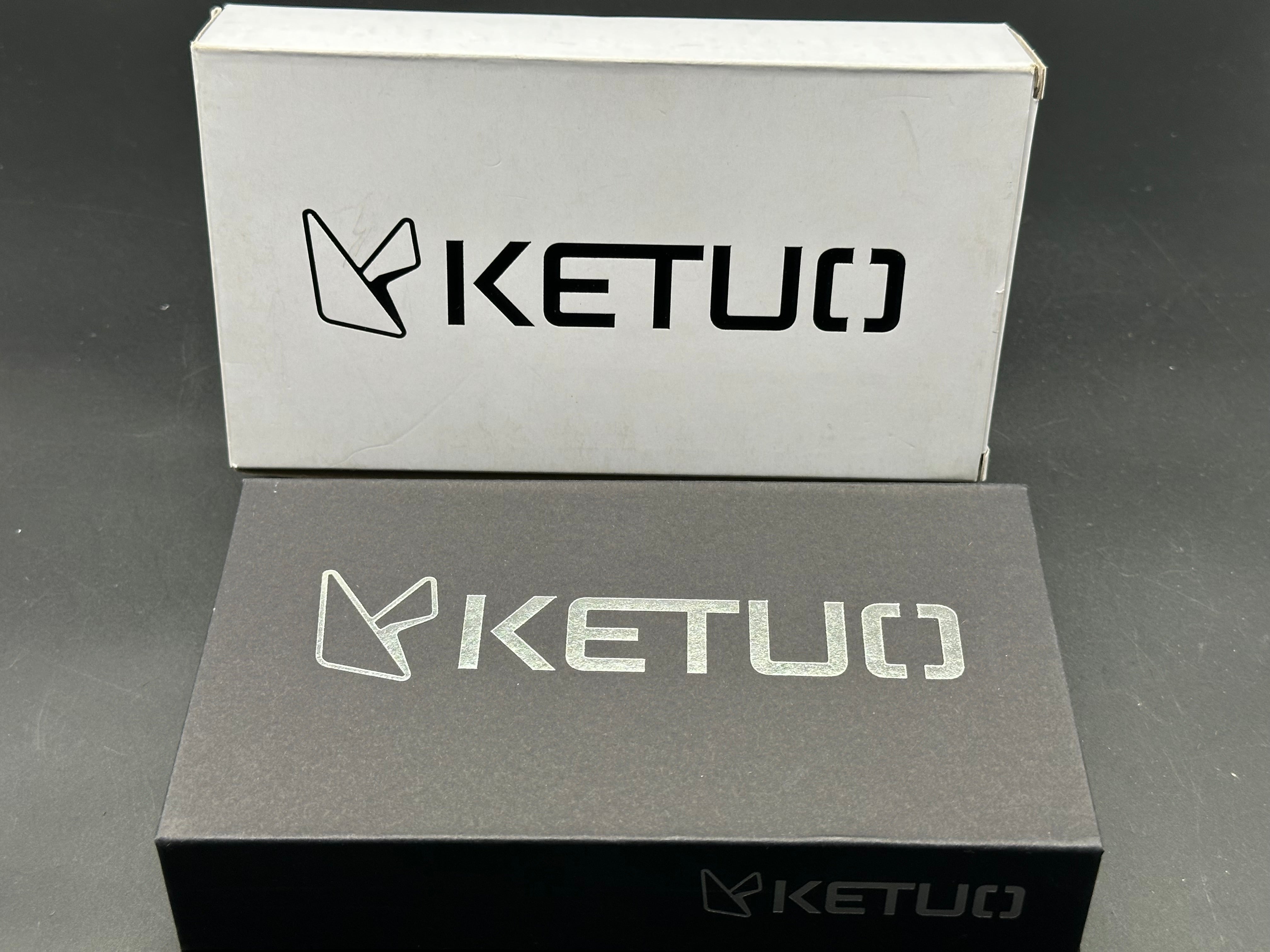 Ketuo Knives Kamasu LE (20pcs) - Shred Carbon Fiber Inlay with Custom 80s Paint Print Titanium Frame - Premium Collectible Pocket Knives for Outdoor Camping, EDC & Survival Gear