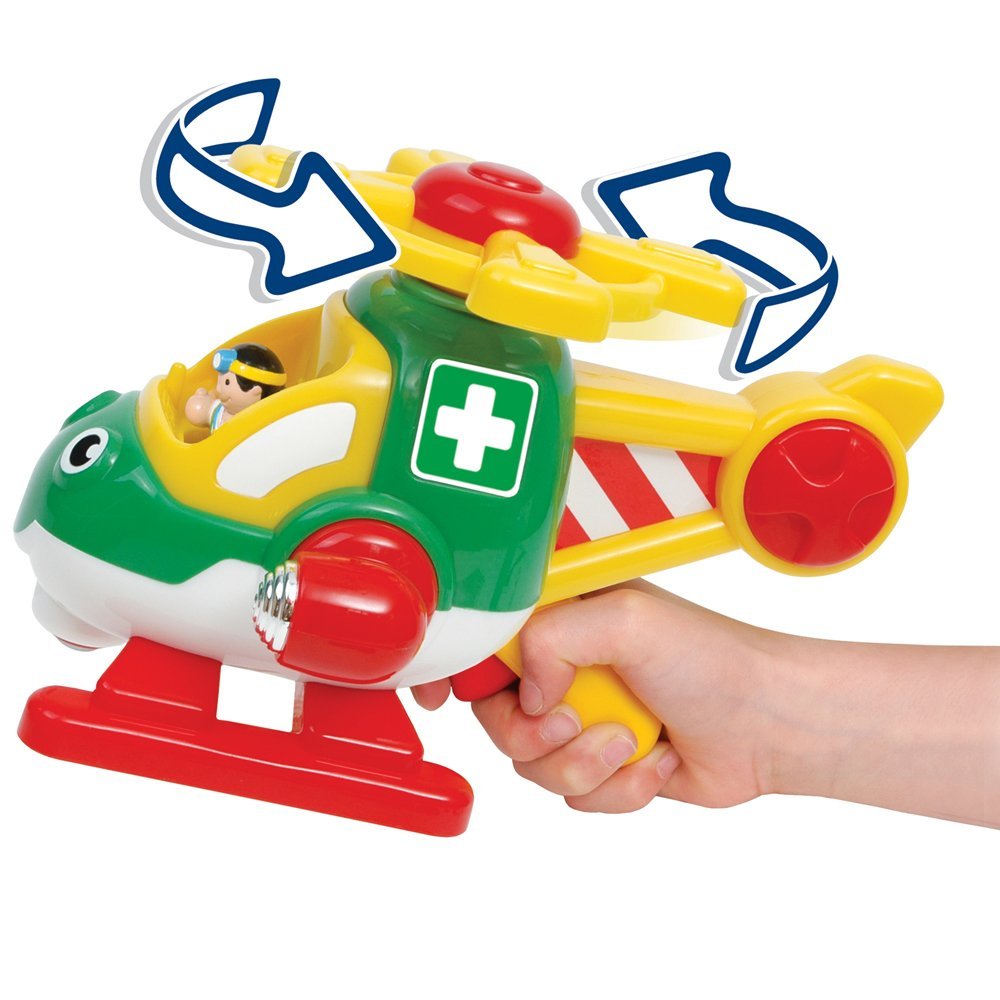 WOW Toys Harry Copter Animal Rescue Helicopter Toy - Interactive Rescue Playset for Kids with Lights & Sounds | Perfect for Imaginative Play, Birthday Gifts & Preschool Learning Activities