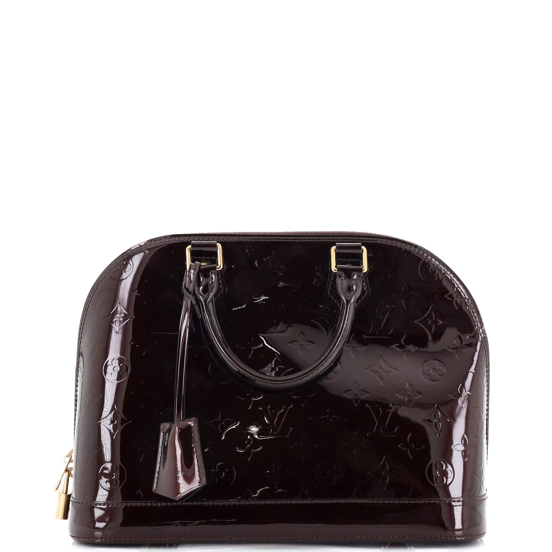 Alma Handbag Monogram Vernis PM - Luxury Designer Shoulder Bag for Women | Perfect for Work, Travel & Evening Events