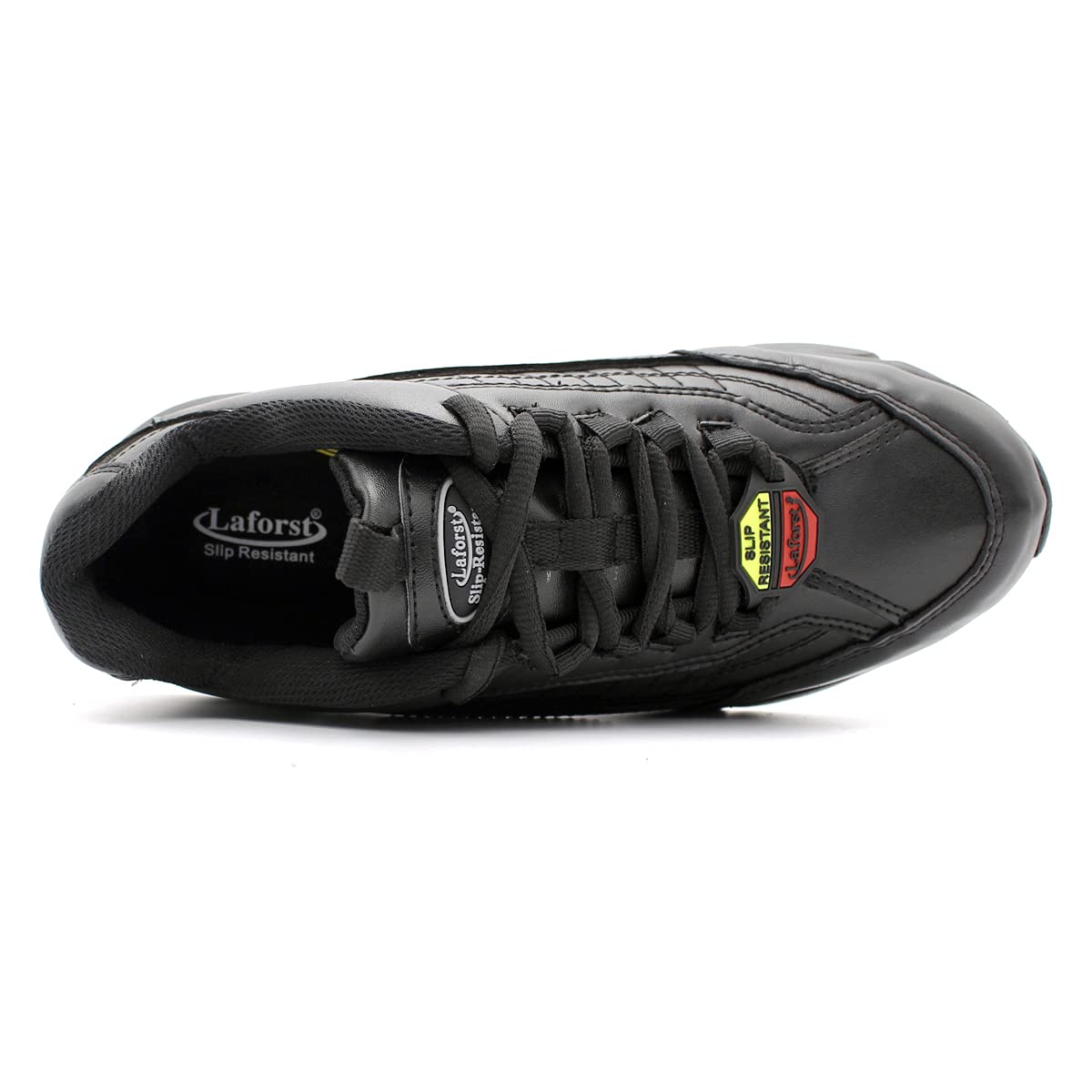 Laforst Women's Foley Xtreme Comfort Non-Slip Work Sneakers with Free Socks - Lightweight Slip Resistant Shoes for Nurses, Waitresses & Healthcare Workers