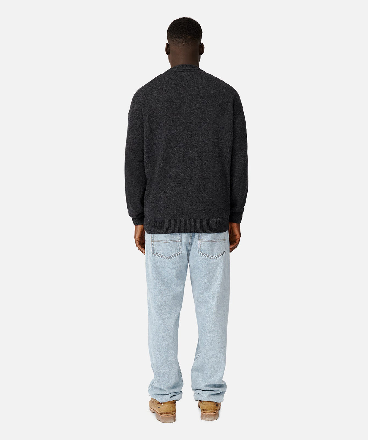 The Galverston Vee Knit Sweater - Charcoal Gray Pullover for Men | Cozy Casual Wear for Fall & Winter | Perfect for Office, Dates & Outdoor Activities