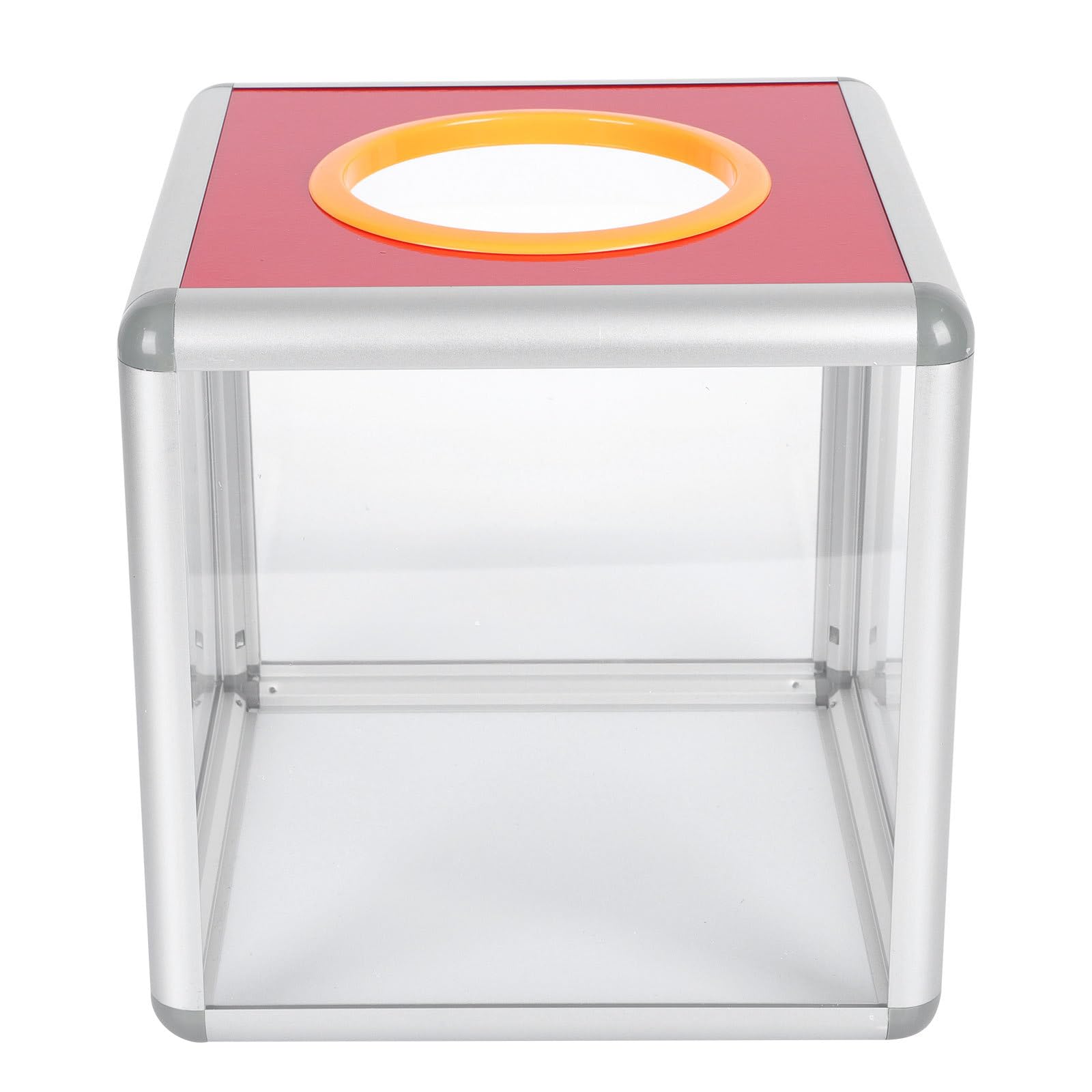 Clear Desktop Ballot Box with Slot - 20CM Voting Suggestion Box for Office, Charity & Tips | Perfect for Elections, Feedback Collection & Donation Drives