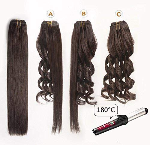 Premium 7-Piece Remy Human Hair Clip-In Extensions – 18 Inch, 50g, Dark Brown – Natural Look for Women & Girls | Perfect for Parties, Weddings & Daily Styling