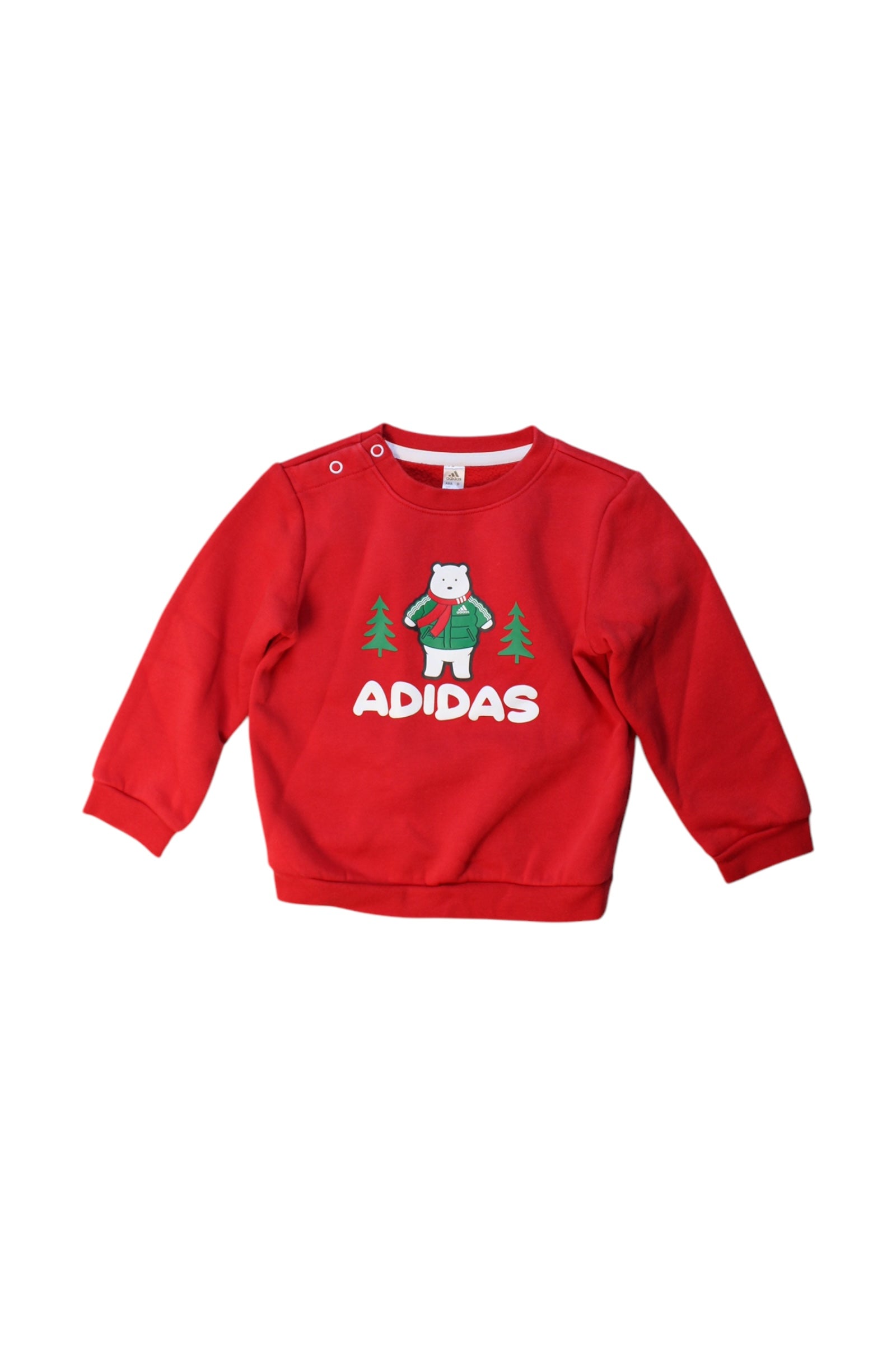 Adidas Graphic Sweatshirt for Toddlers 2T - Soft Cotton Pullover Hoodie for Boys & Girls - Perfect for Playdates, Preschool & Casual Outings