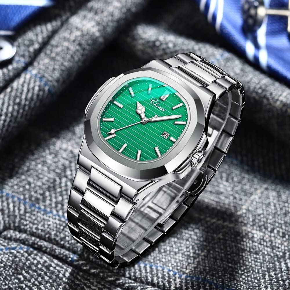 Tiong Men's Business Watch - Stainless Steel Waterproof Luminous Dress Watch for Professionals | Perfect for Office, Formal Events & Daily Wear