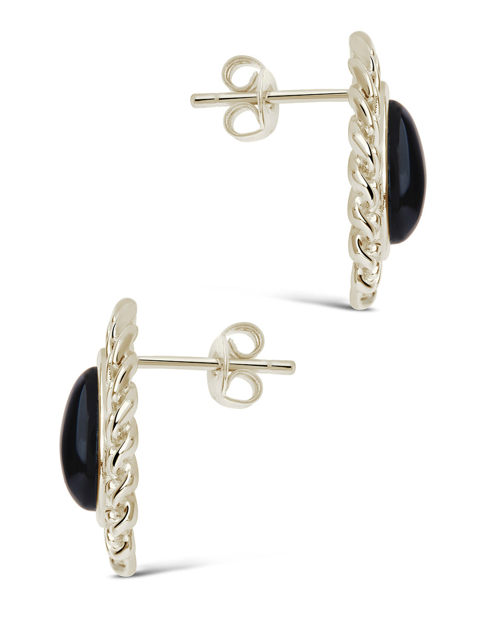 Ainsley Onyx Statement Stud Earrings for Women - Elegant Black Onyx Stone Earrings for Everyday Wear & Special Occasions