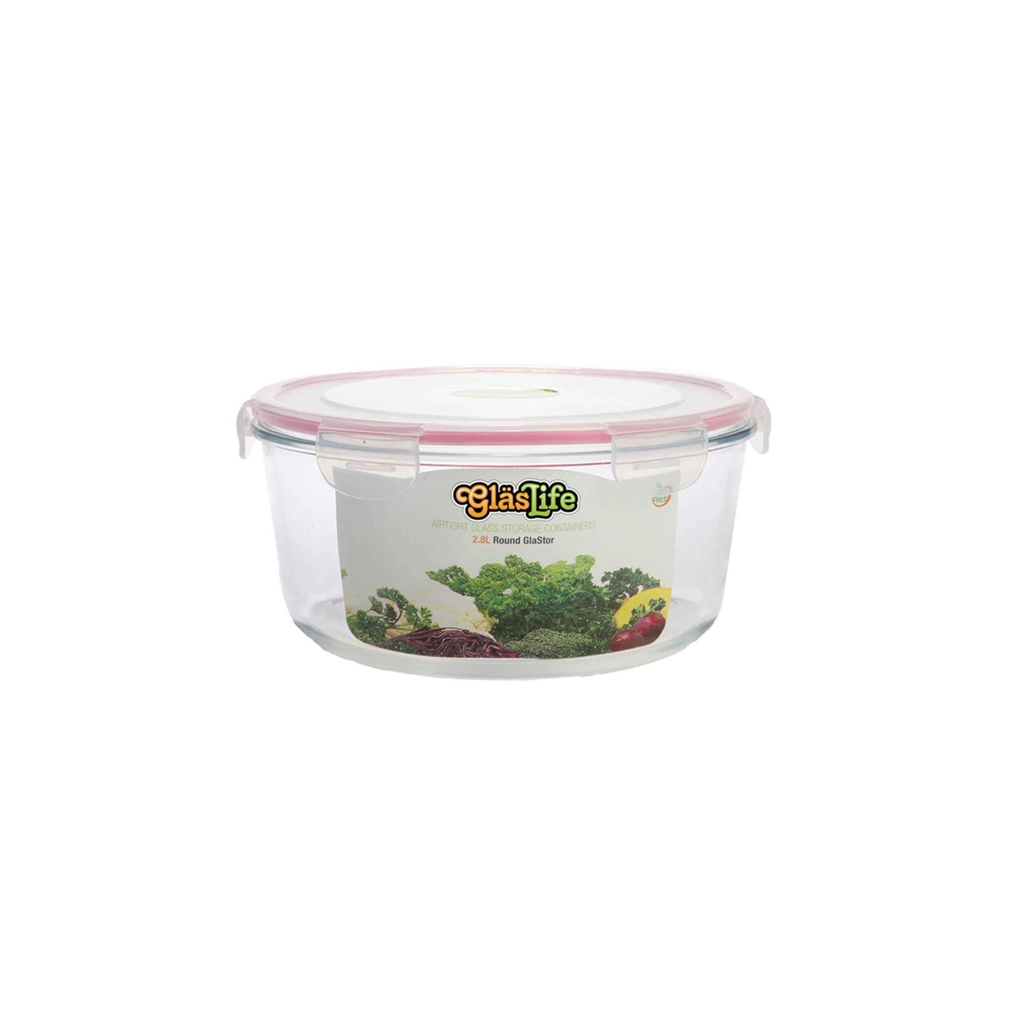 GlasLife® Airtight Round Glass Food Storage Containers with Lids - Perfect for Pantry Organization, Meal Prep, and Leftovers Storage