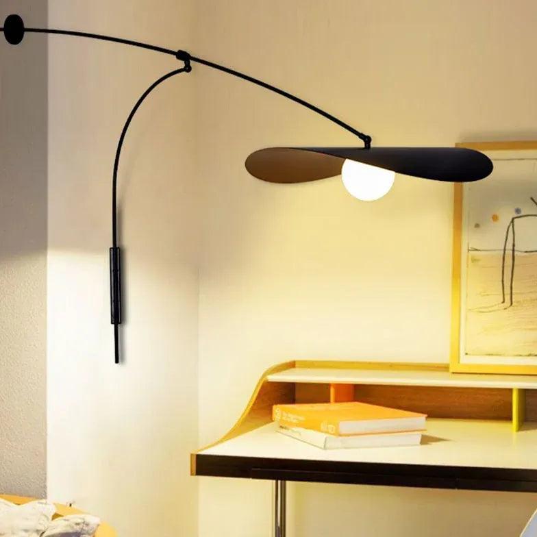 Modern Cantilever Plug-in Wall Lights - Adjustable LED Sconce for Bedroom, Living Room & Hallway Lighting - Energy Efficient Indoor Wall Lamp