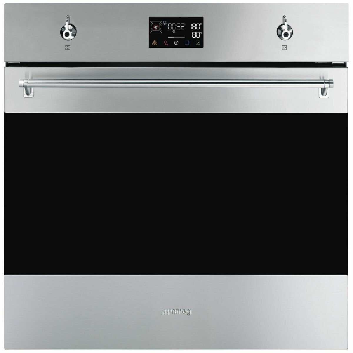 Smeg 60cm Classic Pyrolytic Steam Oven with Probe Stainless Steel SOPA6302S2PX - Professional Built-in Oven for Home Baking, Roasting & Steam Cooking - Perfect for Kitchens, Restaurants & Bakeries