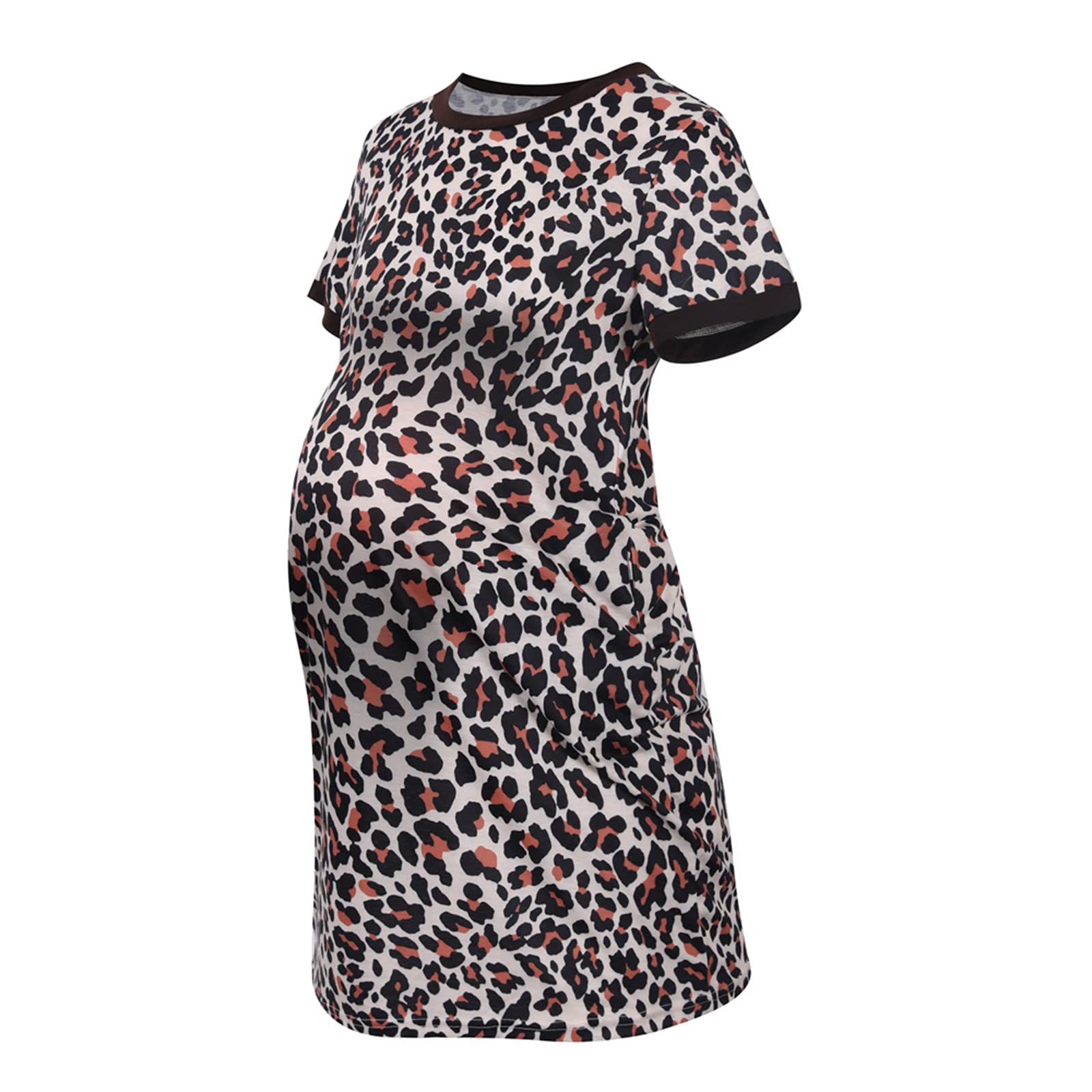 **Maternity Nursing Dresses for Women - Plus Size Summer & Spring Pregnancy Clothes with Ruched Design - Perfect for Casual Wear, Nursing, and Maternity Photos**