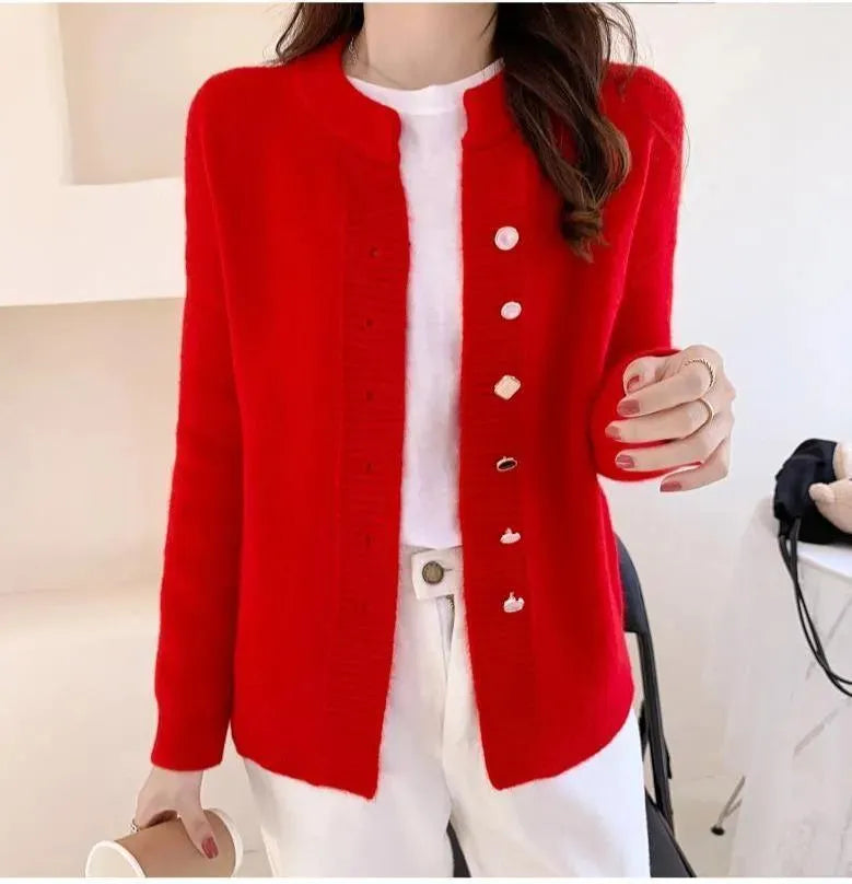 Cozy Winter Cardigan Sweaters for Women - Soft Knit Wrap Sweater with Pockets - Perfect for Layering, Office Wear & Casual Outfits