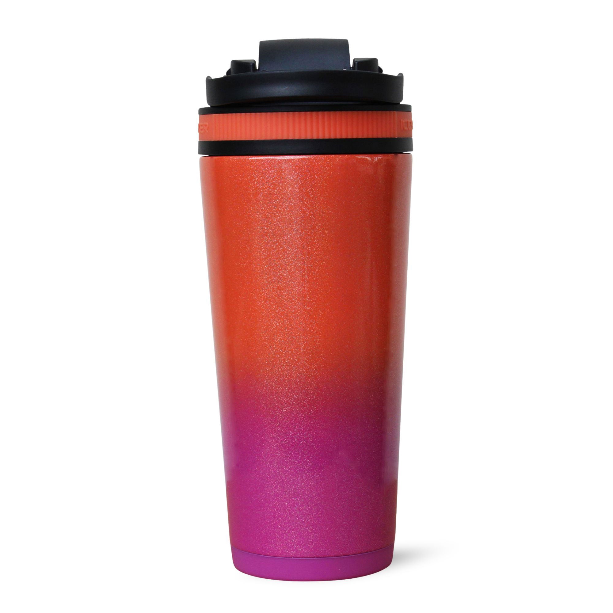 Ombre Series 26oz Ice Shaker Bottle - Leak Proof Protein Shaker Cup for Gym & Workouts - Summer Escape Collection - Perfect for Protein Shakes, Smoothies & Post-Workout Drinks