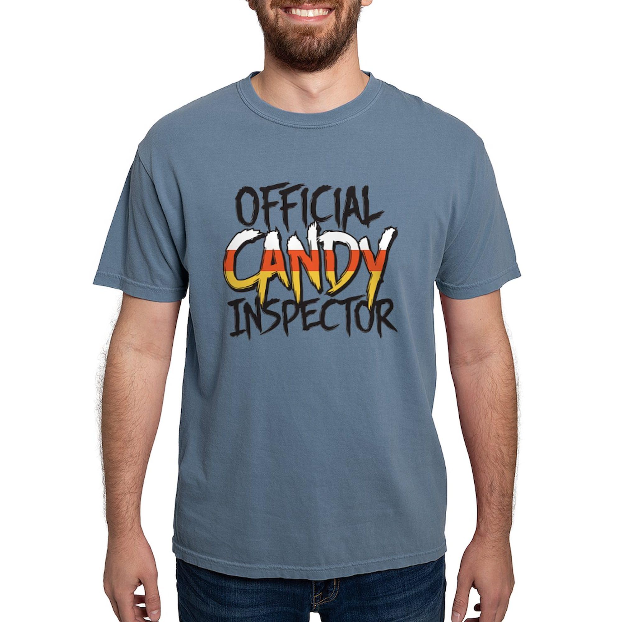 Official Candy Inspector T-Shirt for Men - Comfort Colors Soft Cotton Tee - Funny Gift for Candy Lovers, Office Humor & Casual Wear