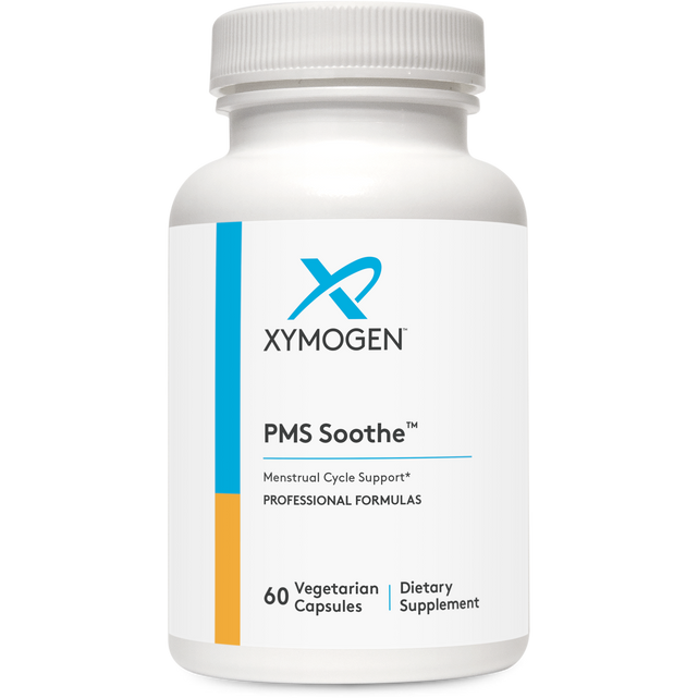 Xymogen PMS Soothe Supplement for Women - Natural Hormone Balance & Mood Support - Relieve PMS Symptoms, Cramps & Bloating - Perfect for Stress Relief & Emotional Well-Being During Menstrual Cycle