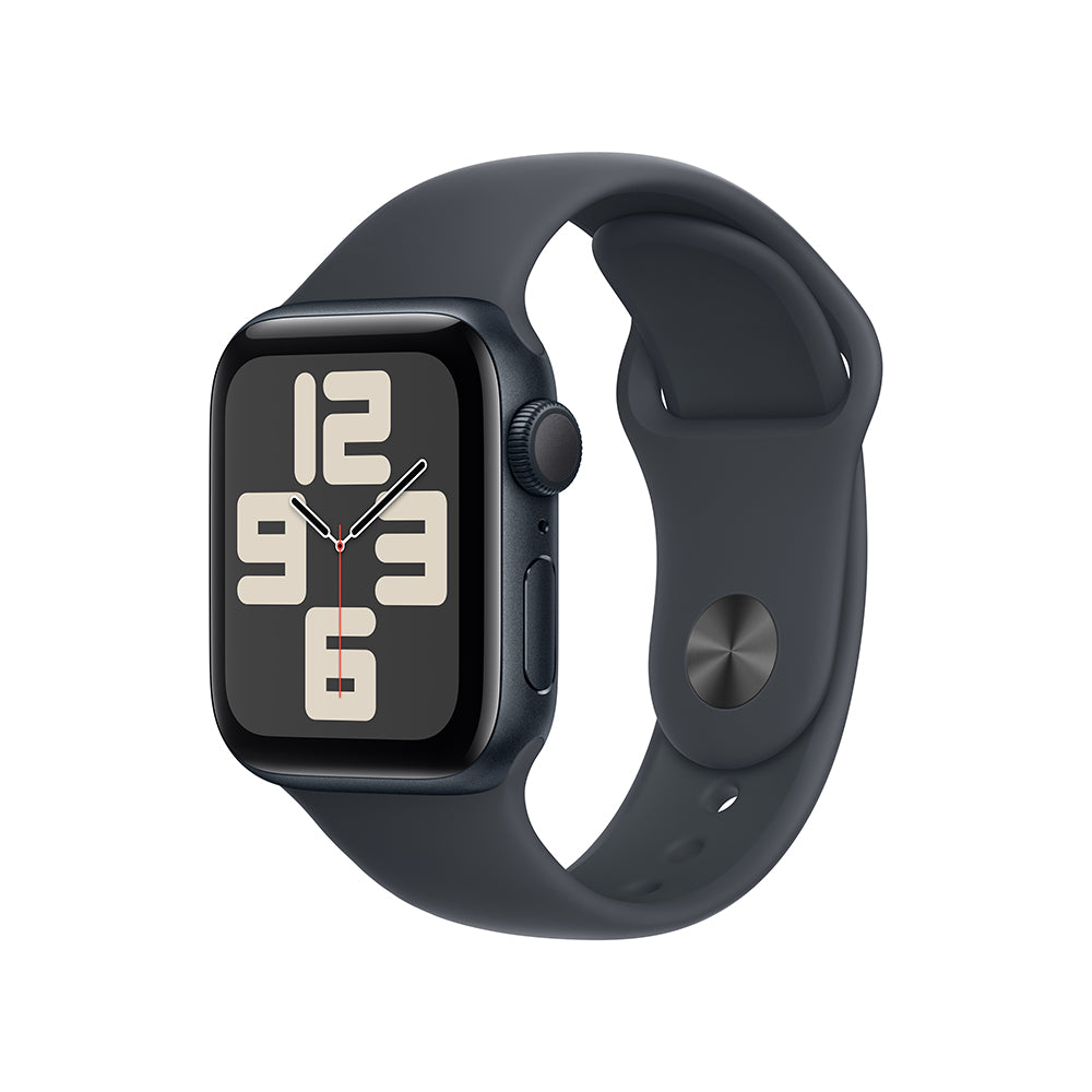 Apple Watch SE GPS 40mm Midnight Aluminum Case with Midnight Sport Band S/M - Perfect for Fitness Tracking & Everyday Wear