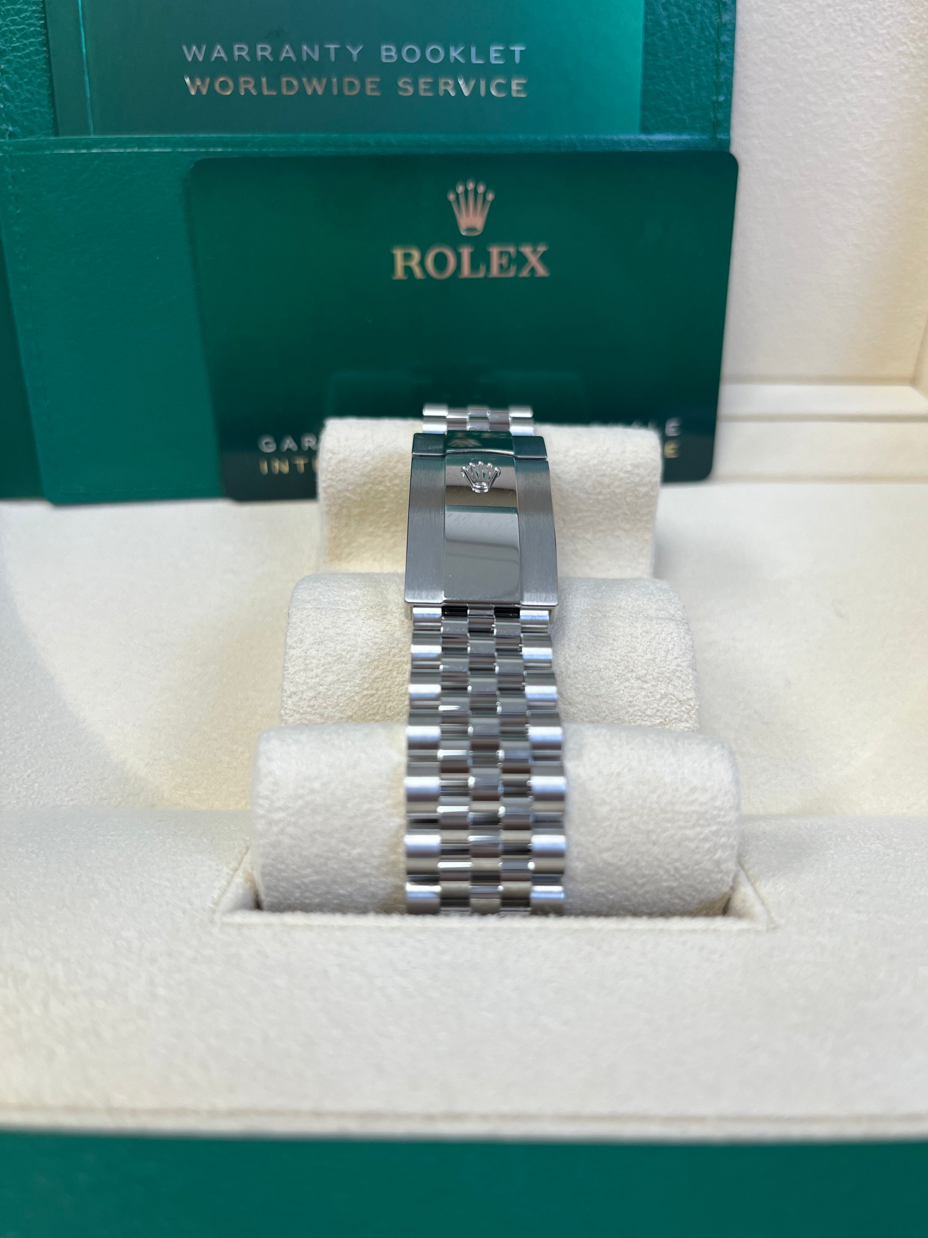 Rolex Datejust 41 Watch - White Gold & Steel, Blue Index Dial, Jubilee Bracelet, Fluted Bezel (Ref#126334) | Luxury Timepiece for Business, Formal & Special Occasions