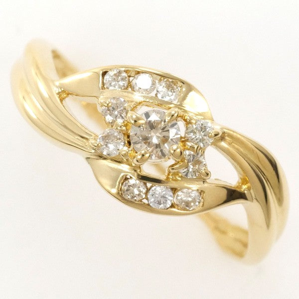 18K Yellow Gold Diamond Ring for Women - Elegant Solitaire Engagement & Wedding Band - Perfect for Proposals, Anniversaries, and Special Occasions